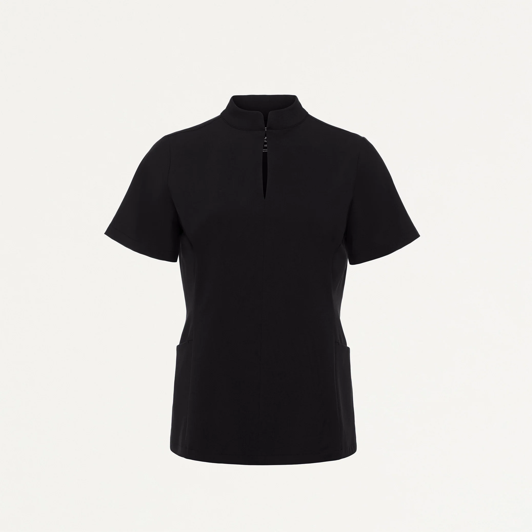 Aria Fit & Flare UltraLITE™ Scrub Top - Black - Image 2
