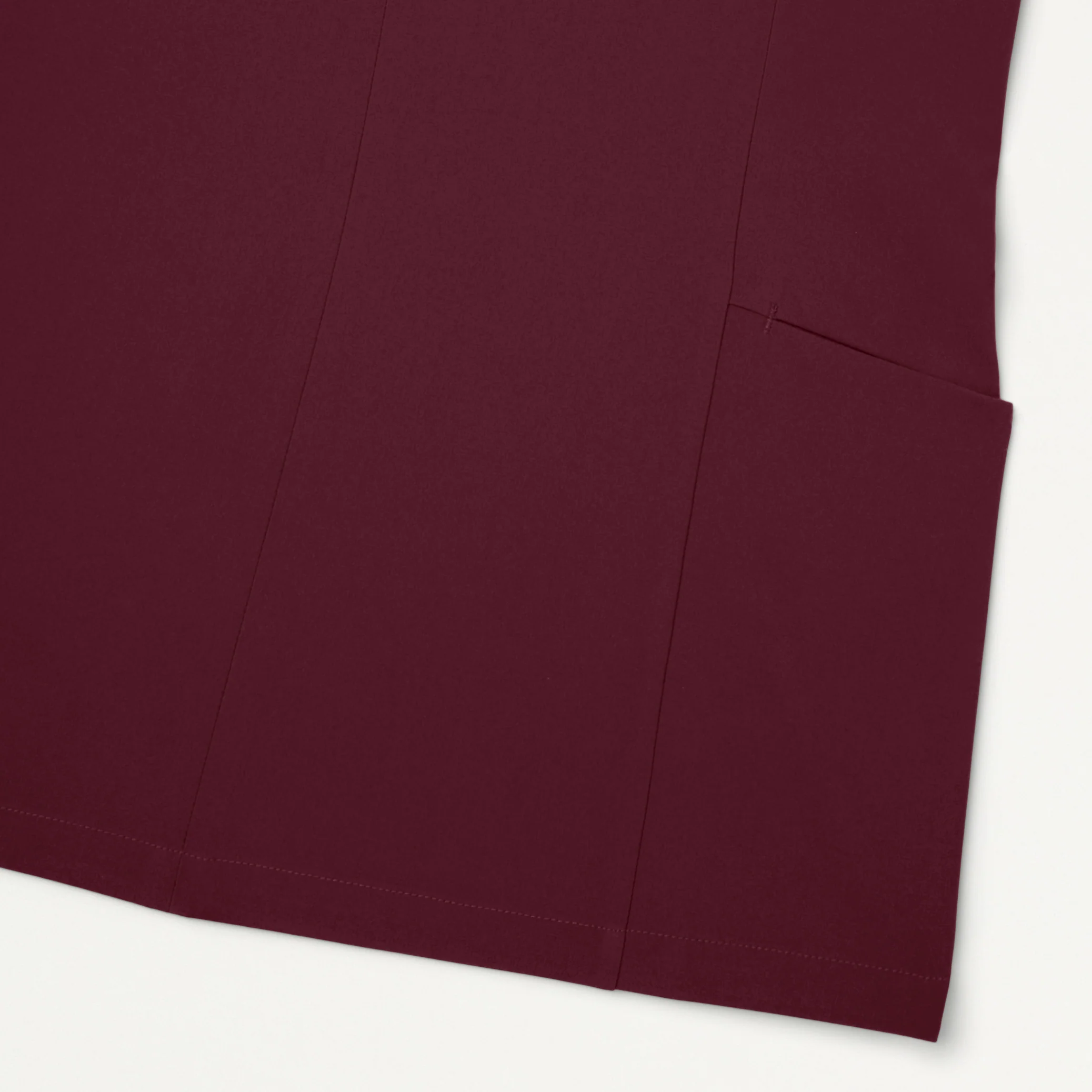 Aria Fit & Flare UltraLITE™ Scrub Top - Burgundy - Image 7
