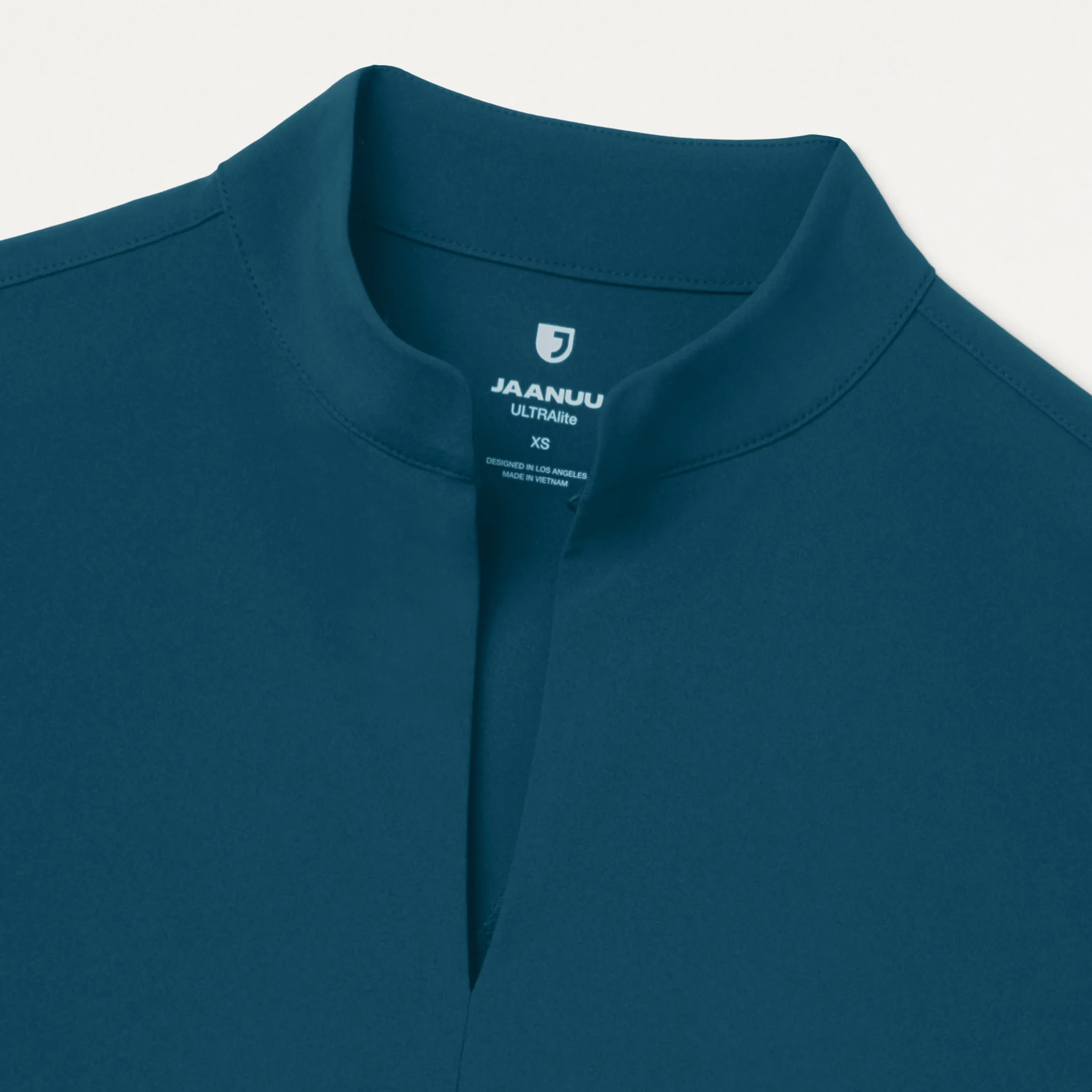 Aria Fit & Flare UltraLITE™ Scrub Top - Caribbean Blue - Image 6