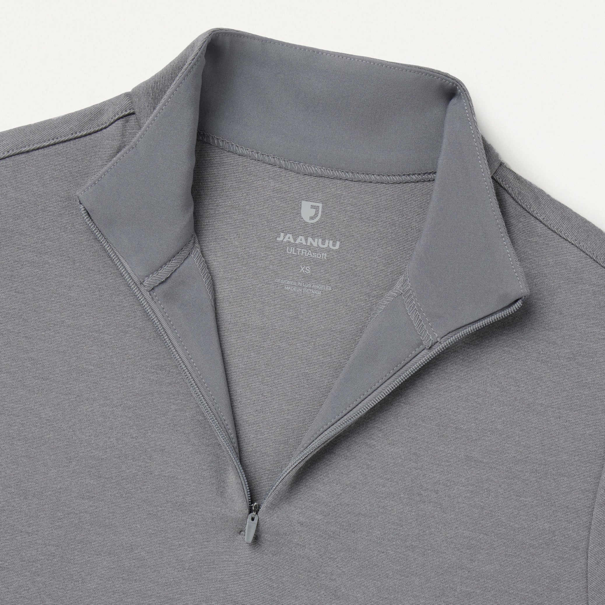 Astra Slim Half-Zip UltraSOFT™ Scrub Top - Graphite - Image 4