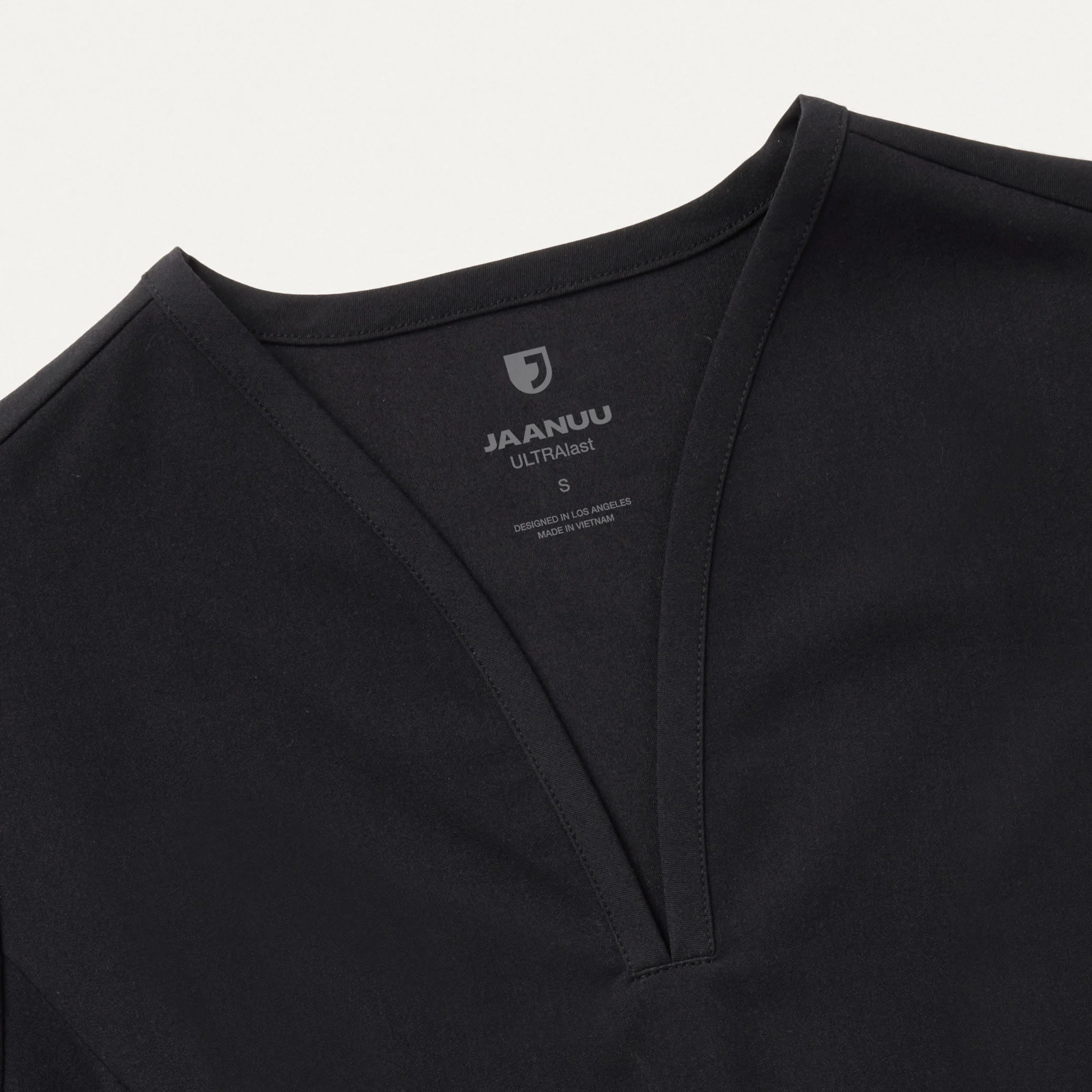 Calix Fit & Flare Scrub Top - Black - Image 8