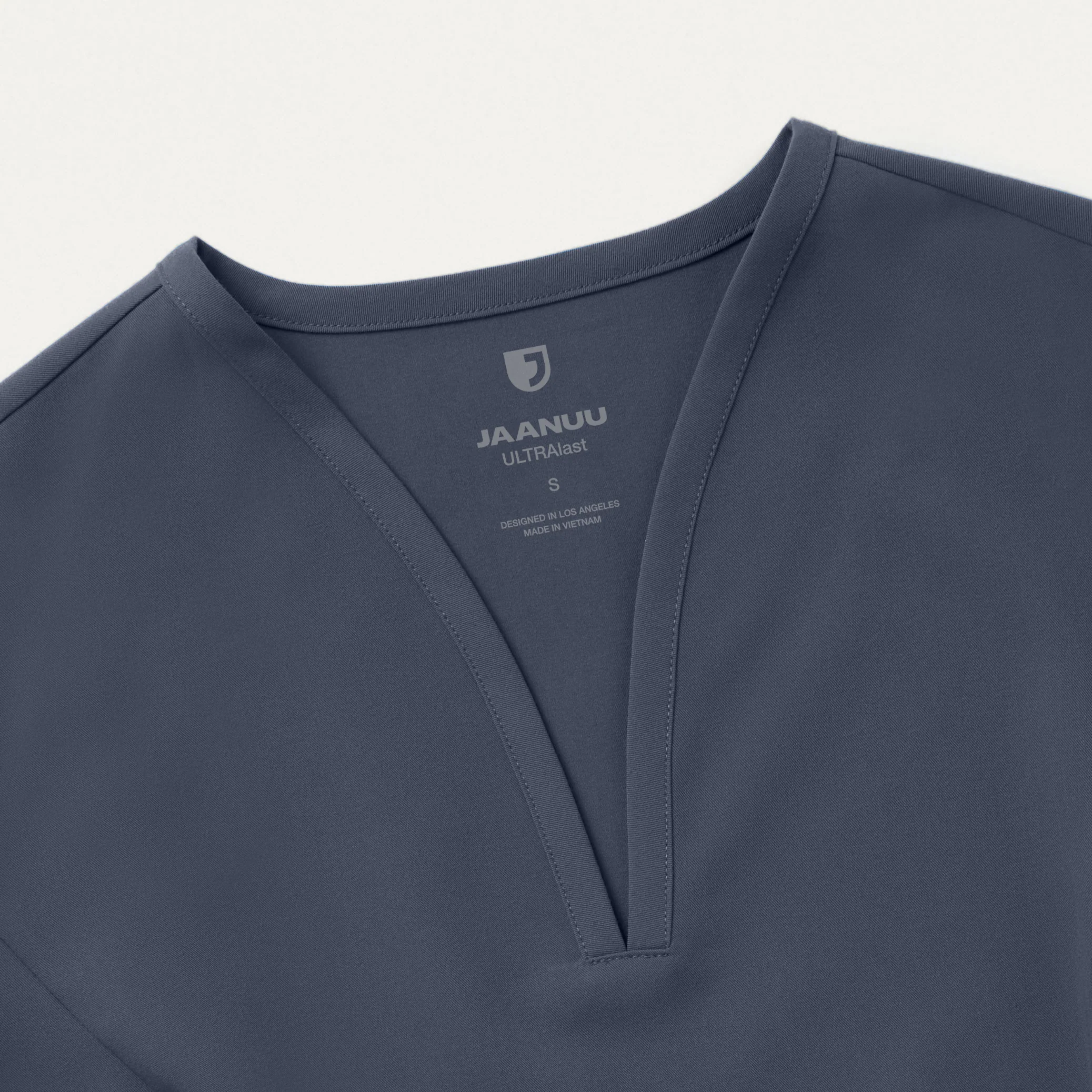 Calix Fit & Flare Scrub Top - Carbon Gray - Image 8