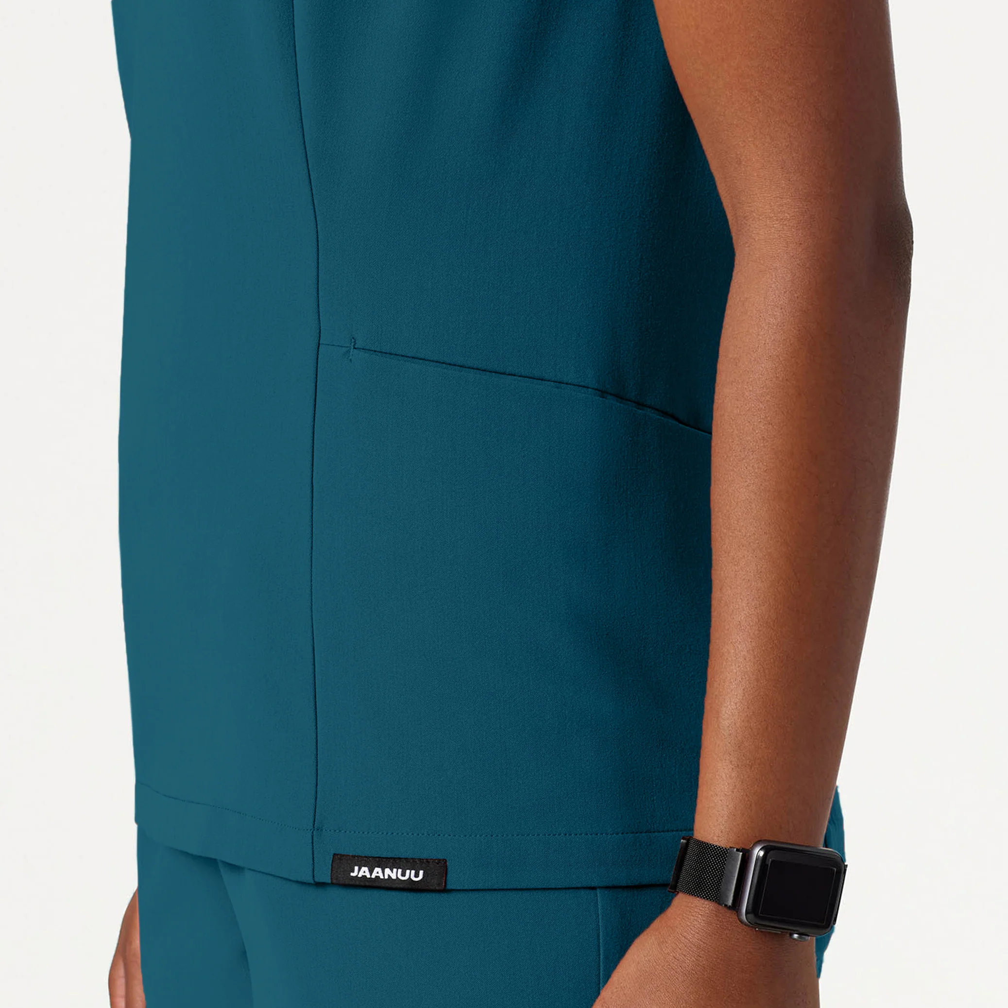 Calix Fit & Flare Scrub Top - Caribbean Blue - Image 6