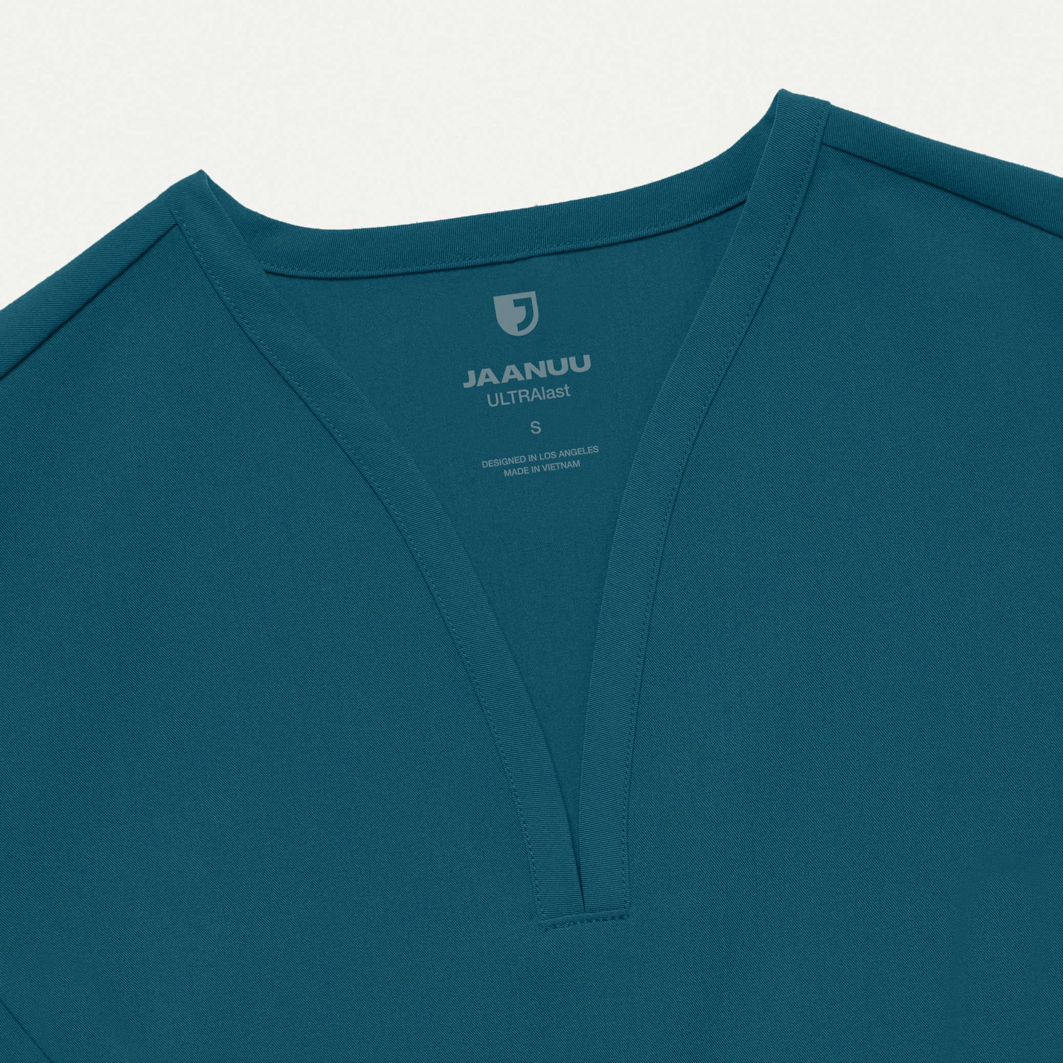 Calix Fit & Flare Scrub Top - Caribbean Blue - Image 7