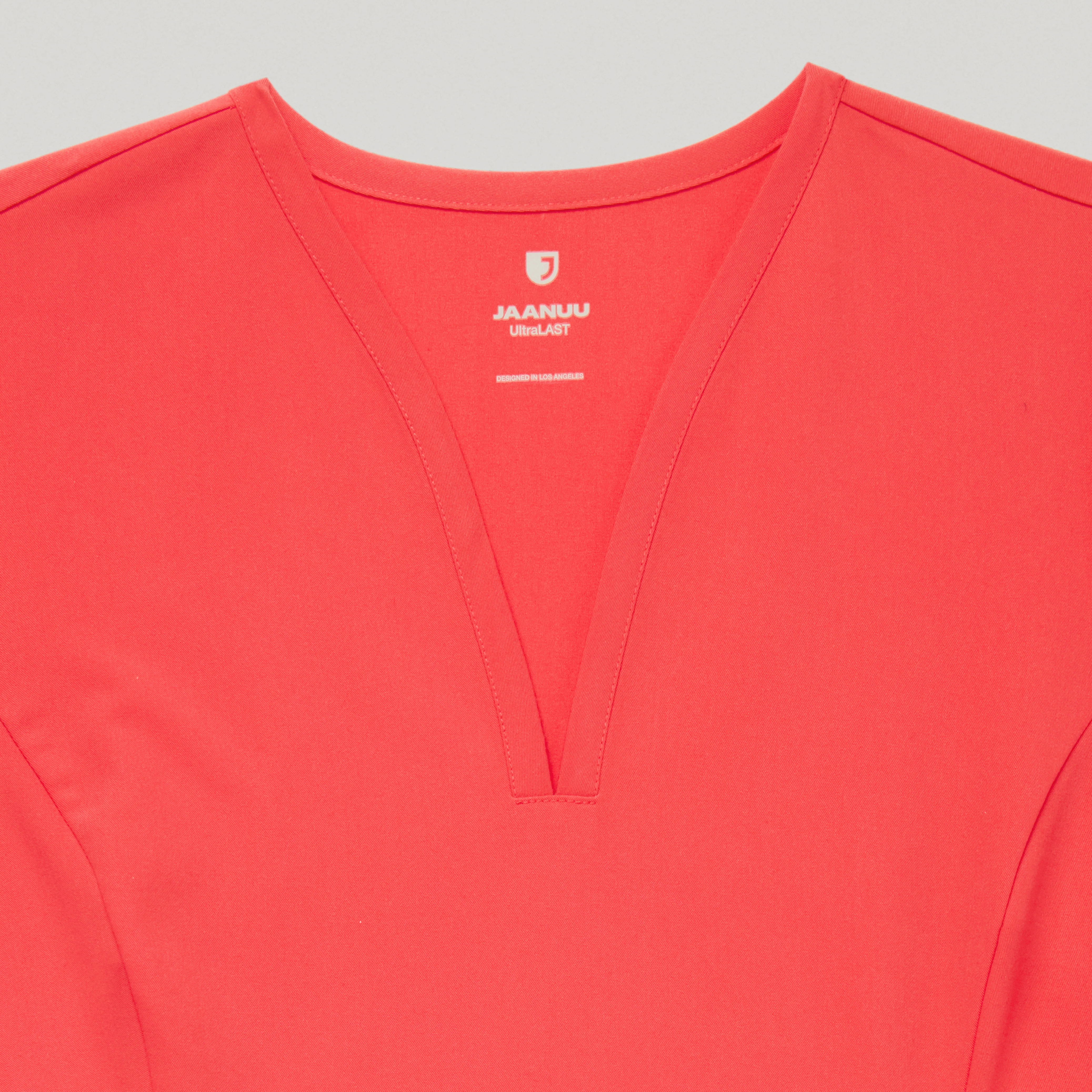Calix Fit & Flare Scrub Top - Coral - Image 6