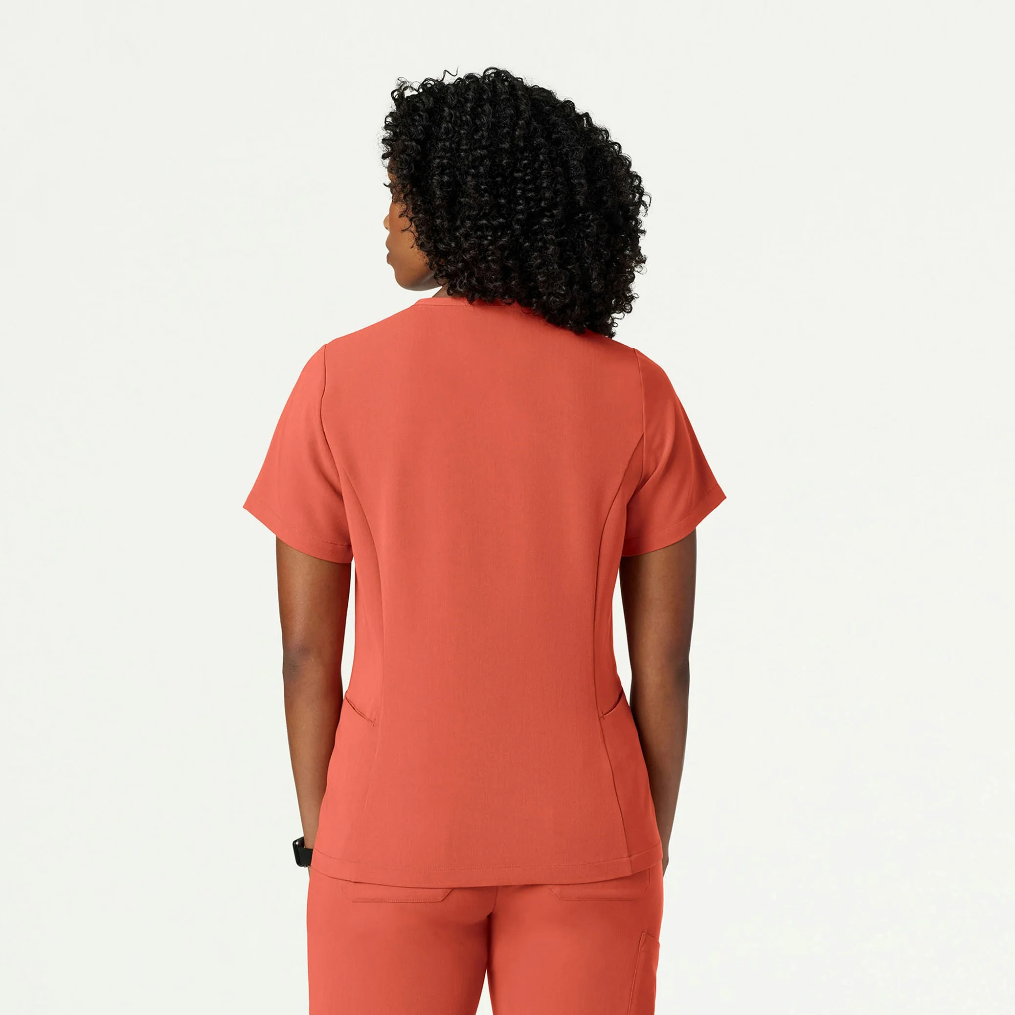 Calix Fit & Flare Scrub Top - Terra - Image 4