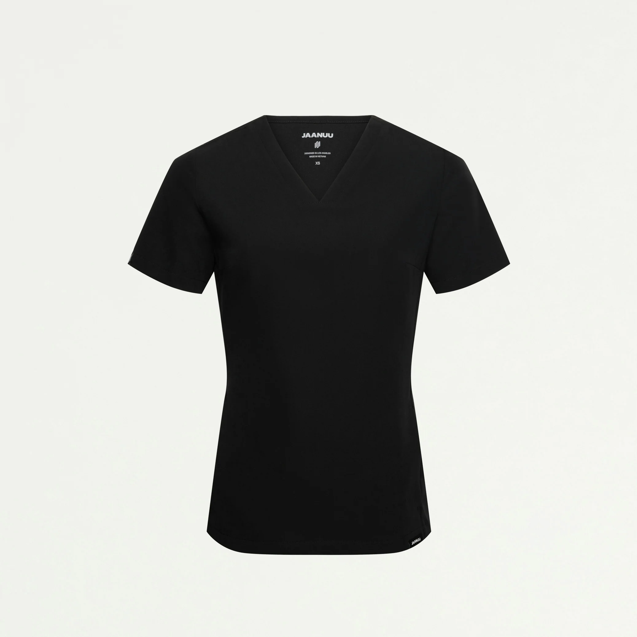 Carte Slim 2-Pocket Scrub Top - Black - Image 2