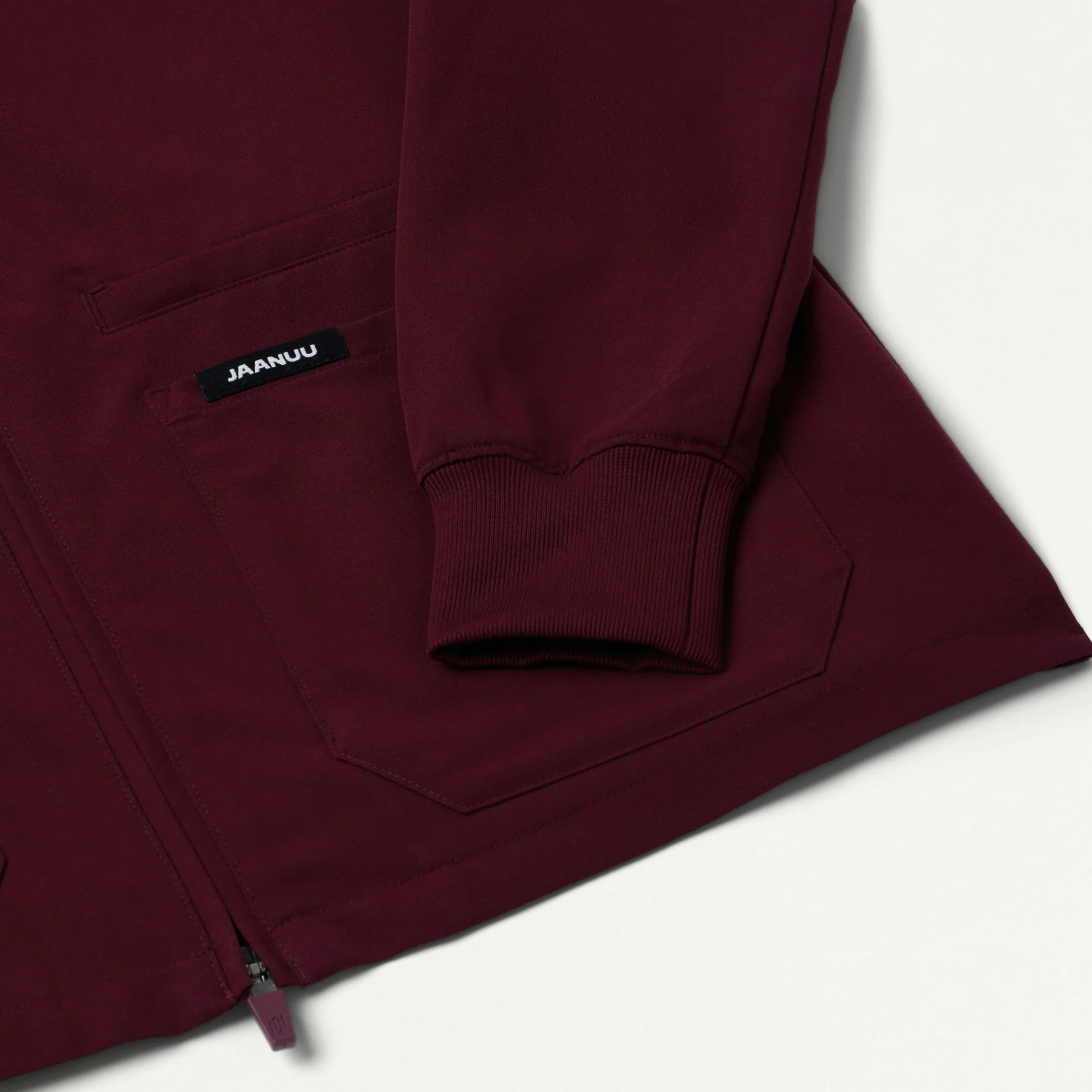 Ceri Essential 6-Pocket Scrub Jacket - Burgundy - Image 10