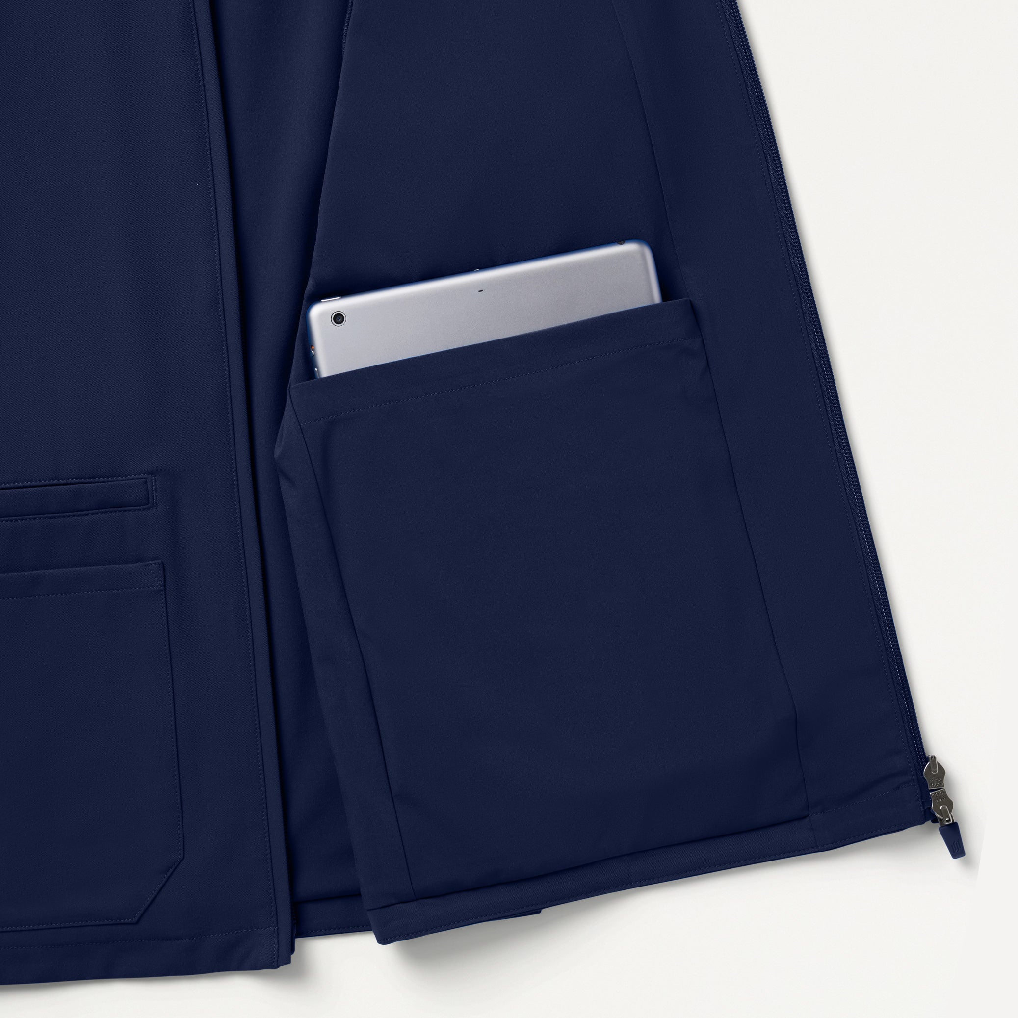 Ceri Essential 6-Pocket Scrub Jacket - Midnight Navy - Image 10