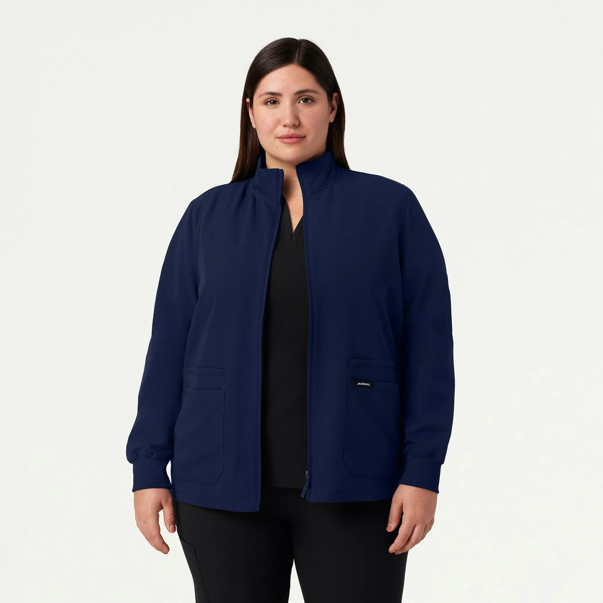 Ceri Essential 6-Pocket Scrub Jacket - Midnight Navy - Image 6