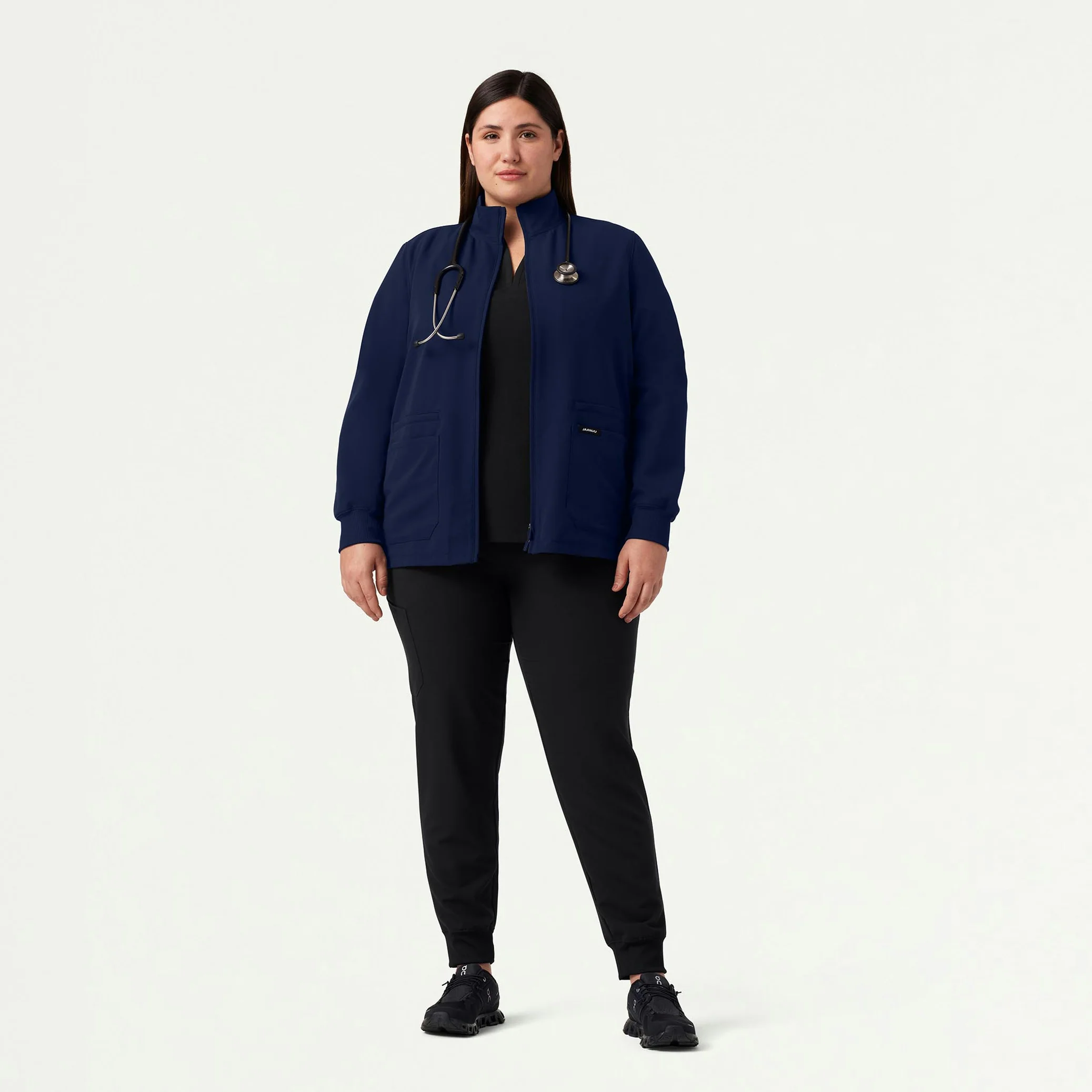 Ceri Essential 6-Pocket Scrub Jacket - Midnight Navy - Image 7