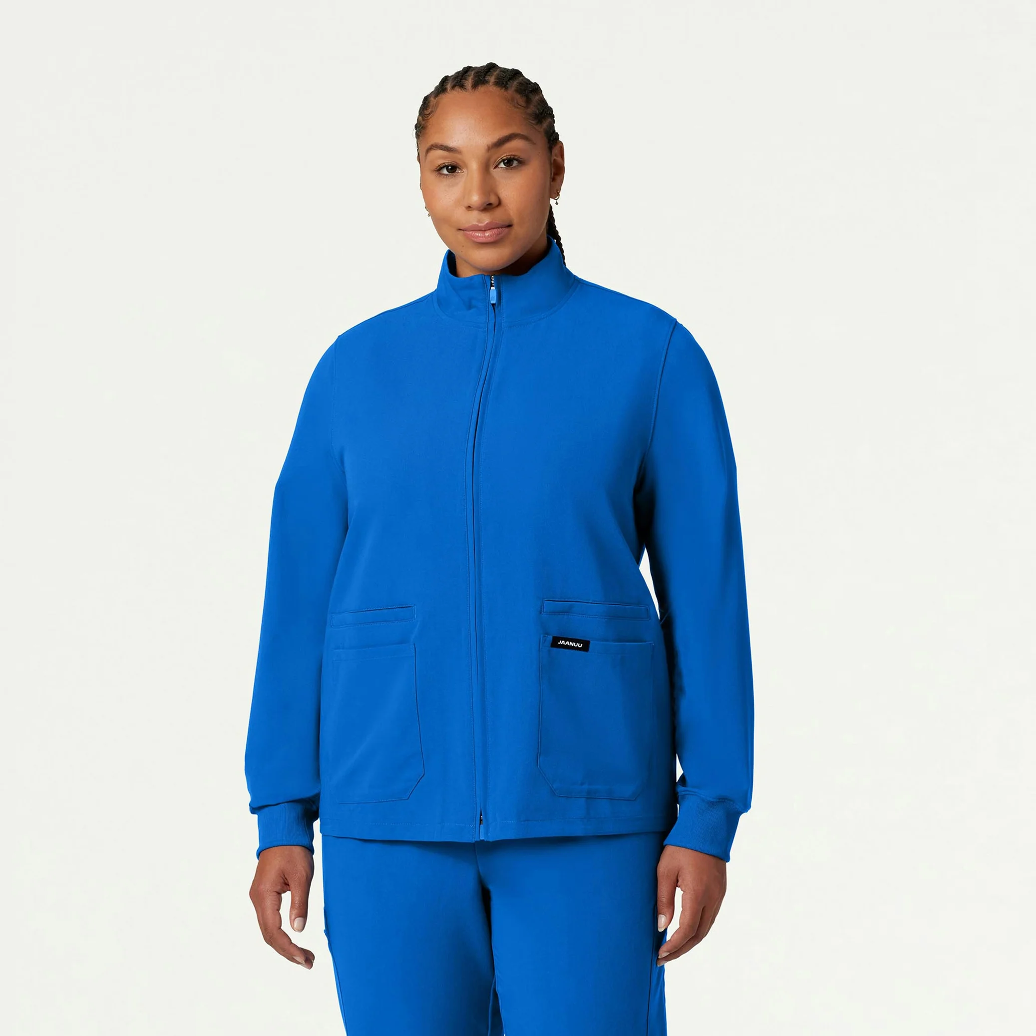 Ceri Essential 6-Pocket Scrub Jacket - Royal Blue - Image 5