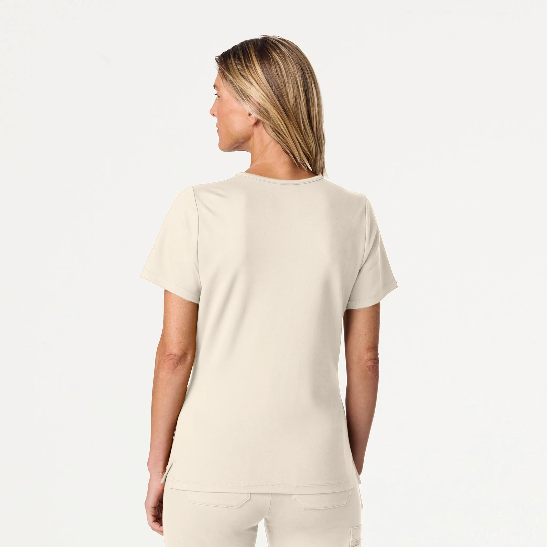Cesi Slim UltraSOFT™ Scrub Top - Birch - Image 3