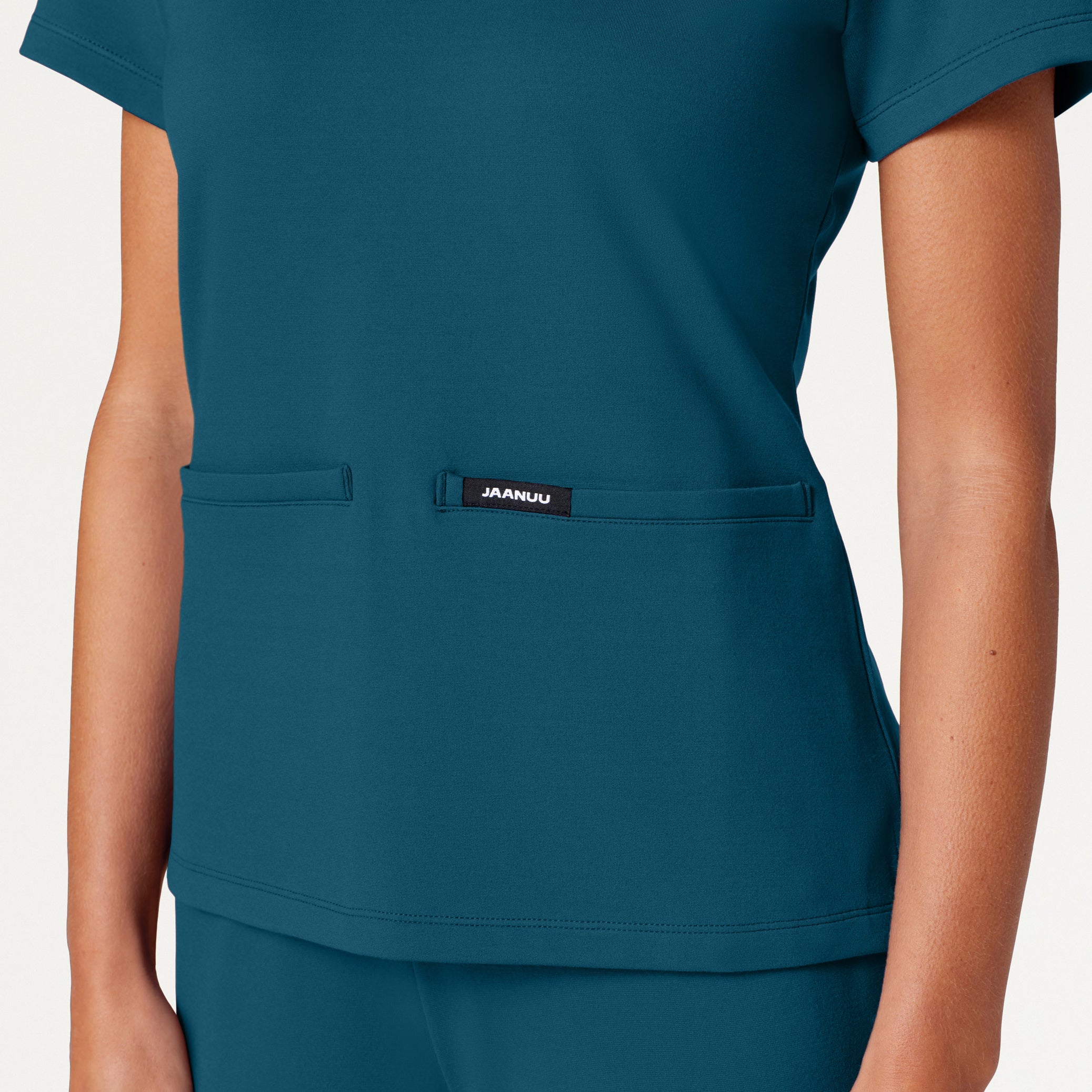 Cesi Slim UltraSOFT™ Scrub Top - Caribbean Blue - Image 6