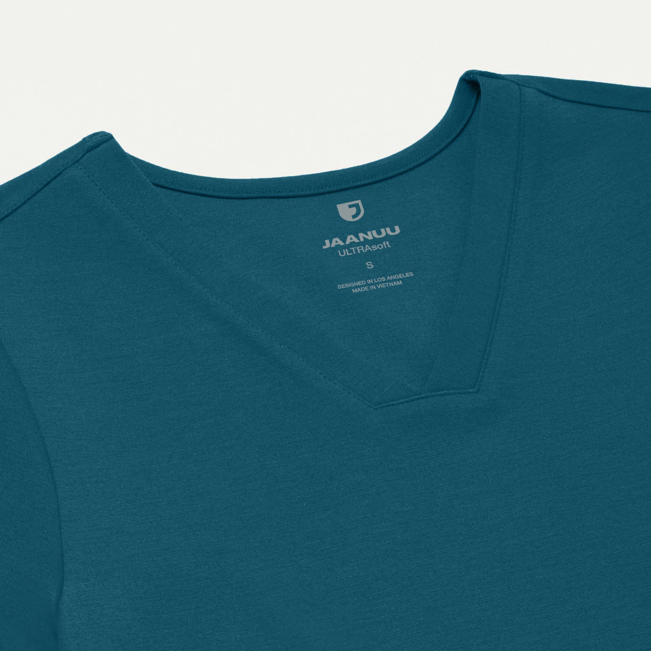 Cesi Slim UltraSOFT™ Scrub Top - Caribbean Blue - Image 7