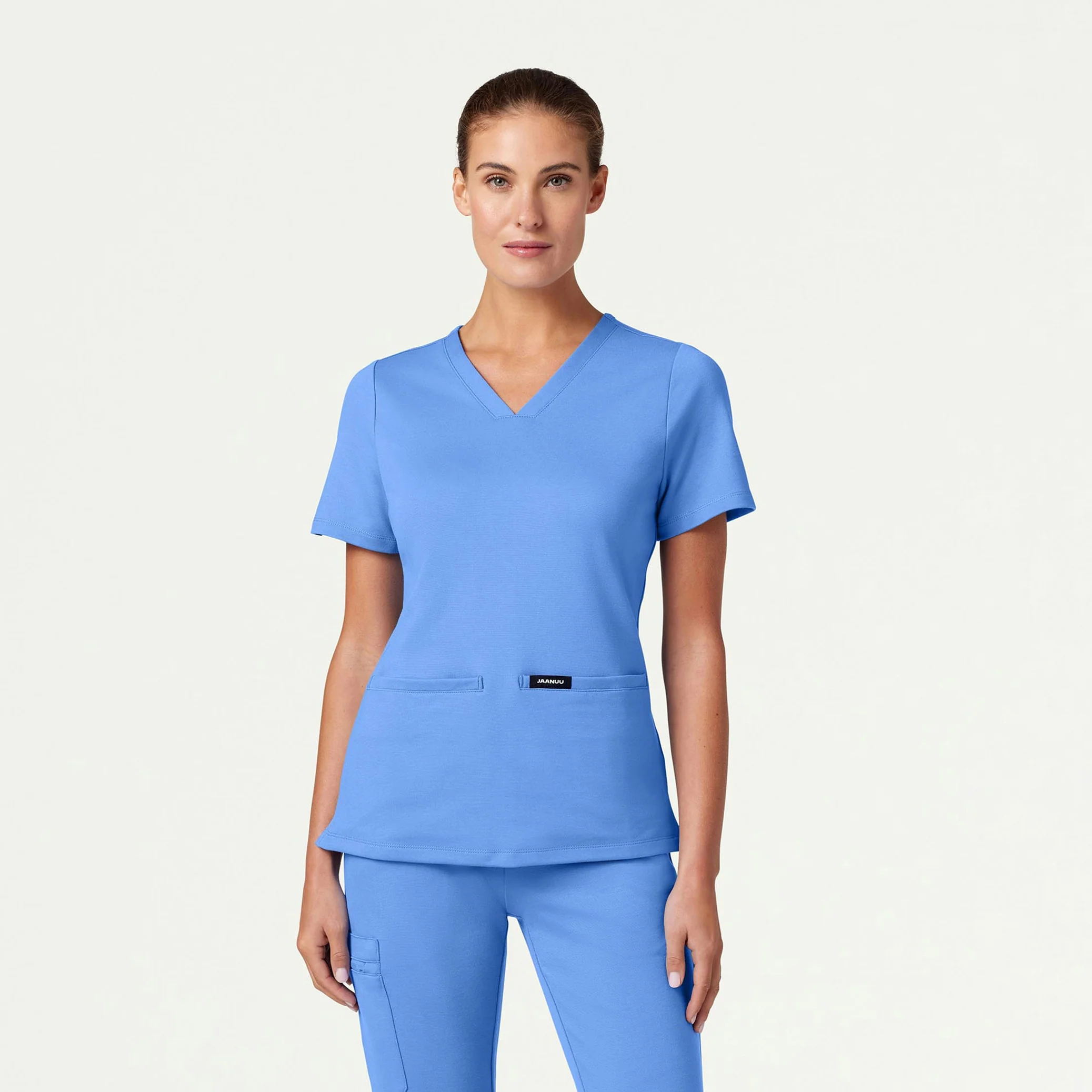 Cesi Slim UltraSOFT™ Scrub Top - Ceil Blue
