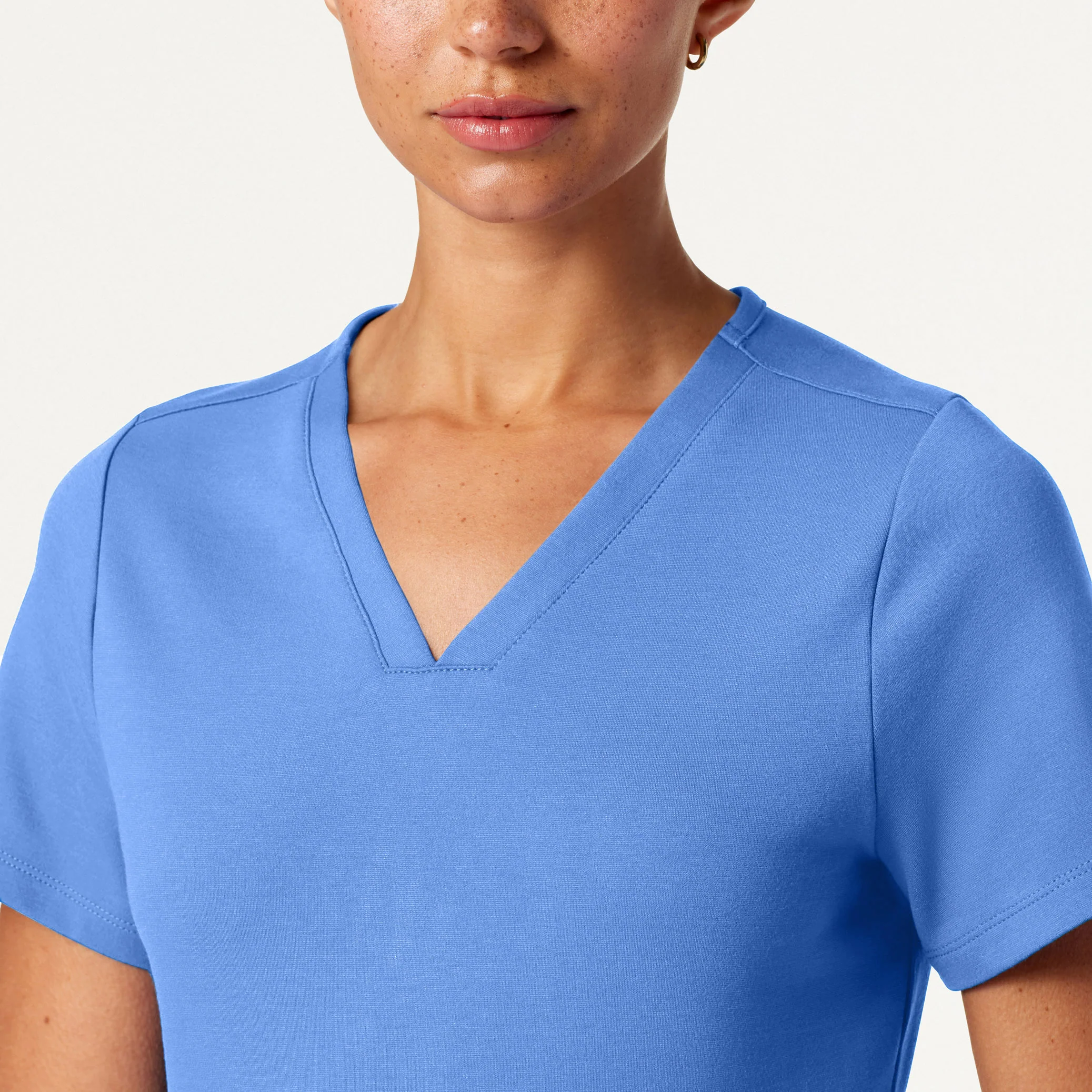 Cesi Slim UltraSOFT™ Scrub Top - Ceil Blue - Image 4