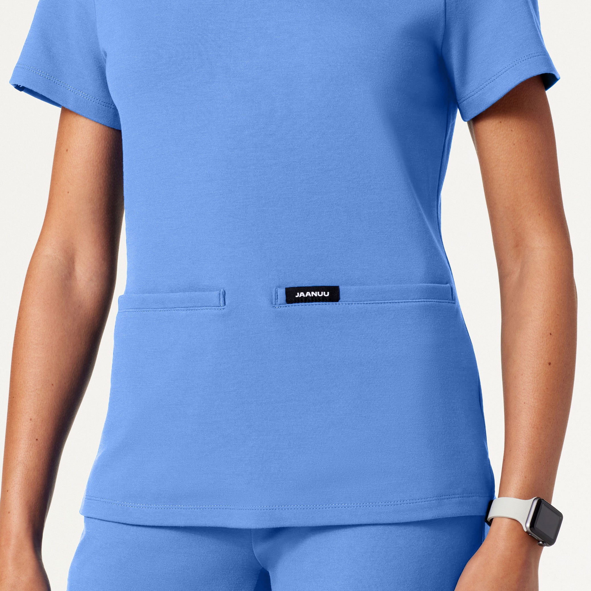 Cesi Slim UltraSOFT™ Scrub Top - Ceil Blue - Image 5