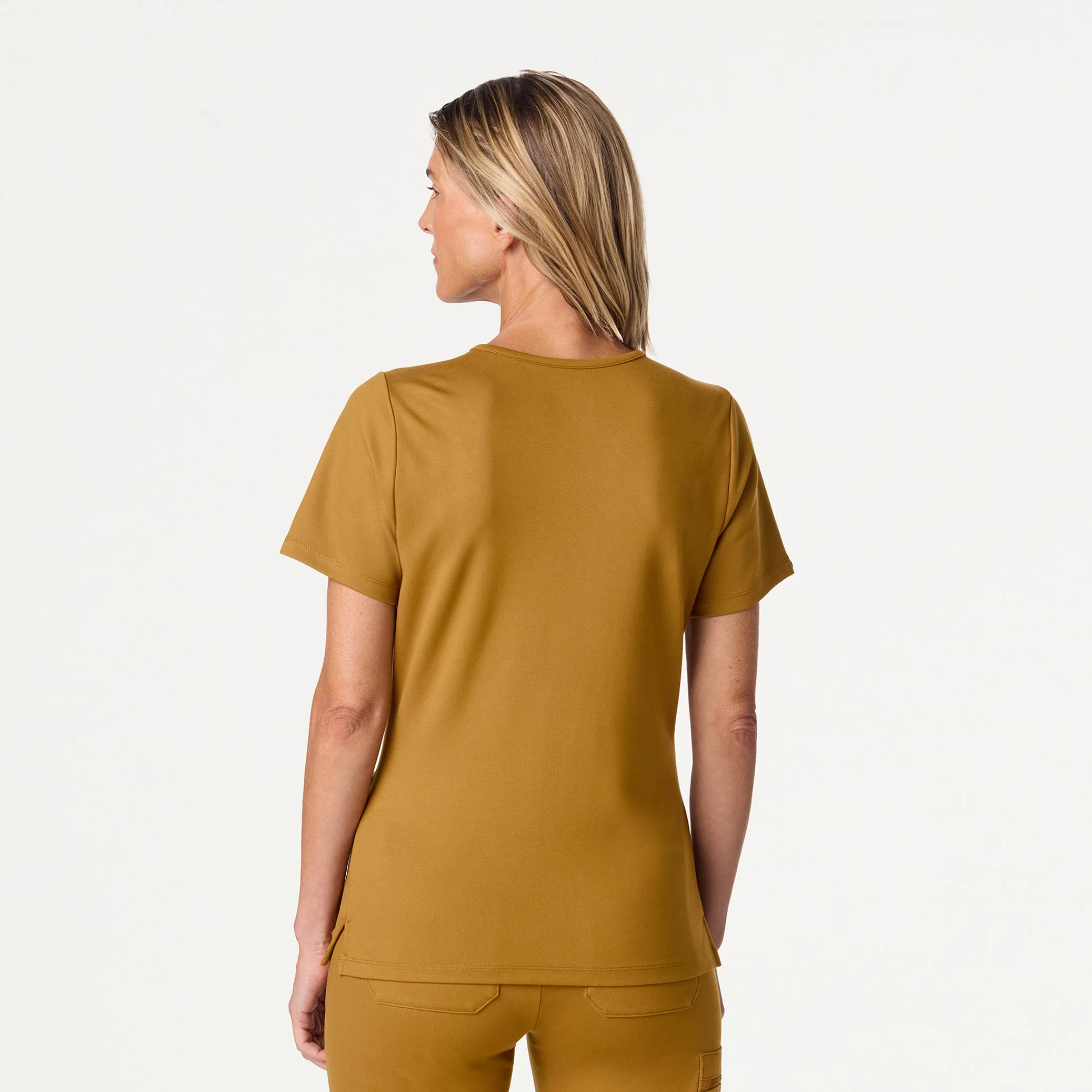 Cesi Slim UltraSOFT™ Scrub Top - Cider - Image 3