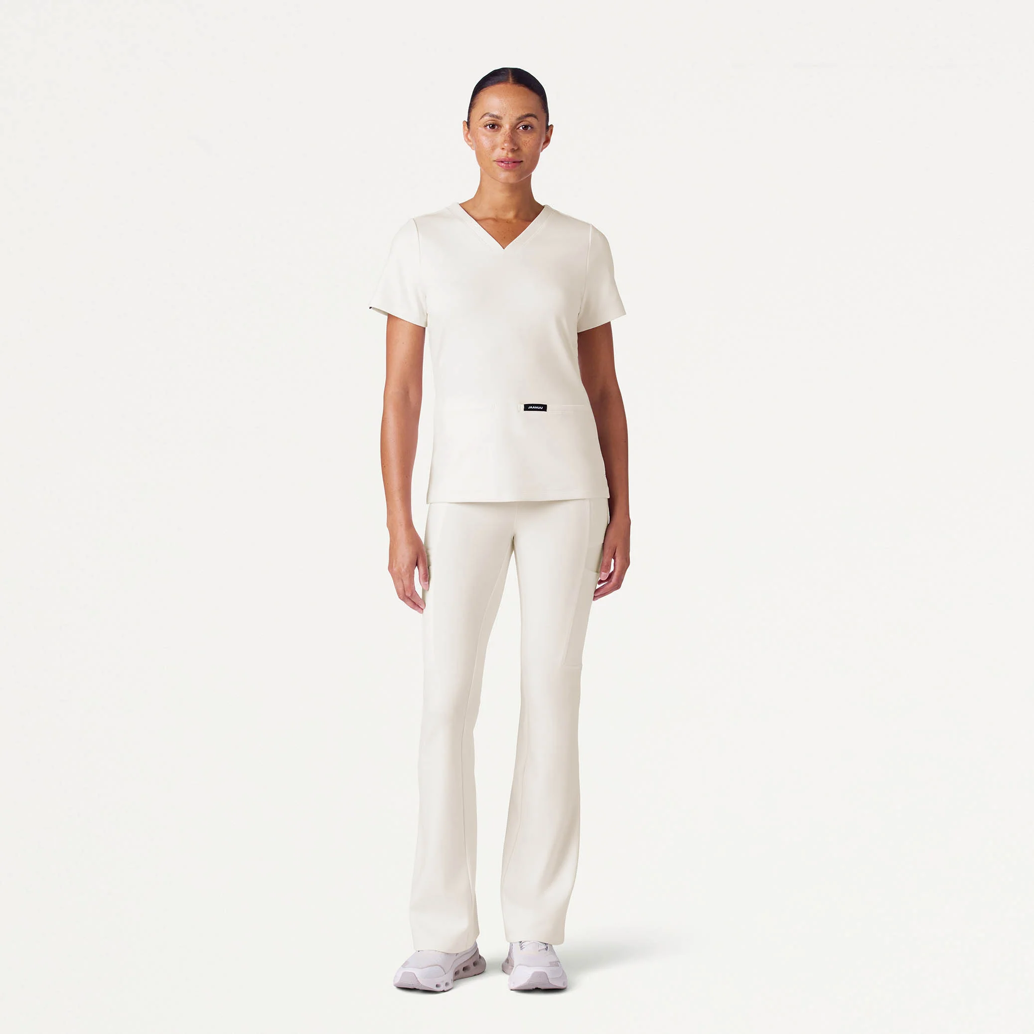 Cesi Slim UltraSOFT™ Scrub Top - Frost - Image 2
