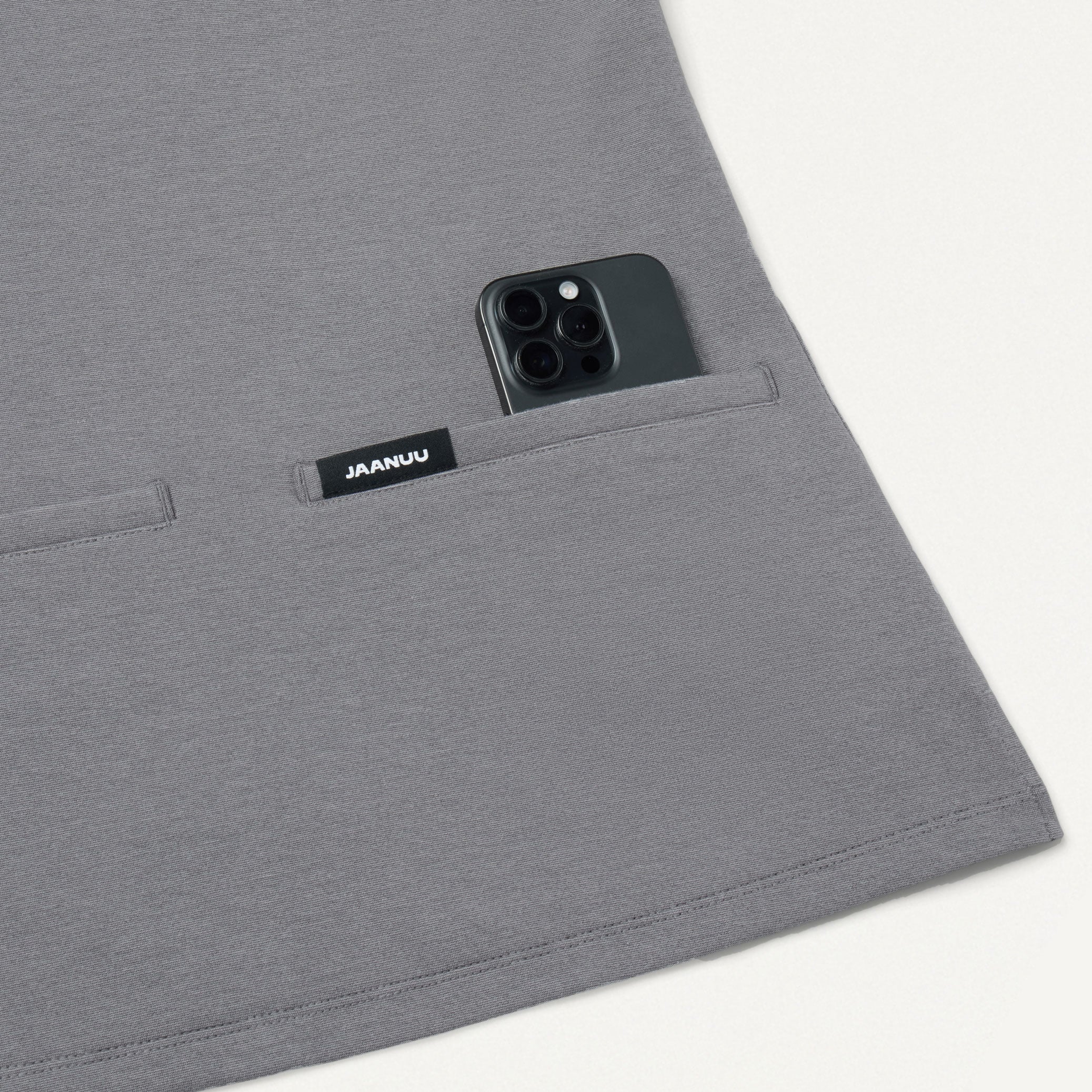 Cesi Slim UltraSOFT™ Scrub Top - Graphite - Image 5