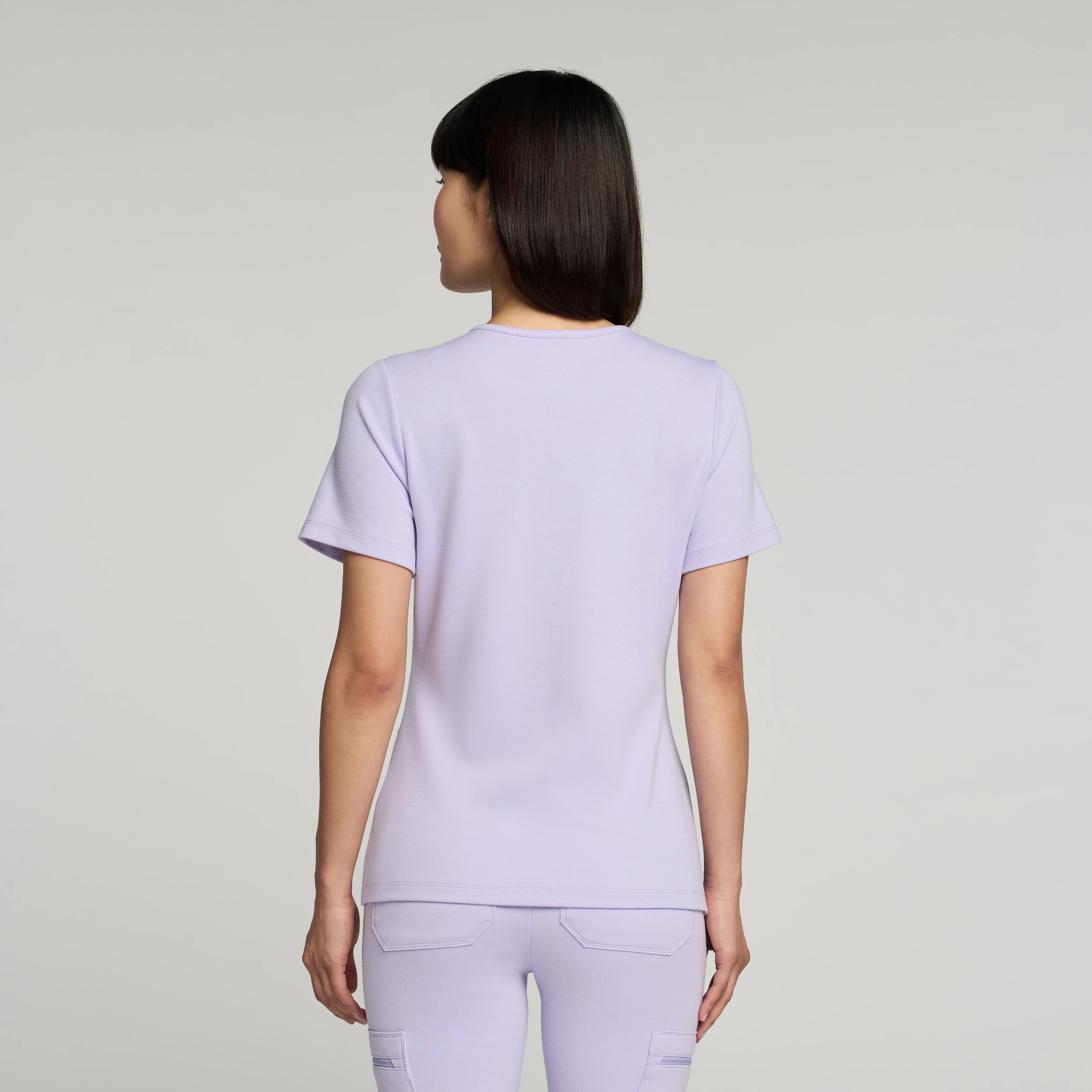 Cesi Slim UltraSOFT™ Scrub Top - Lavender - Image 3