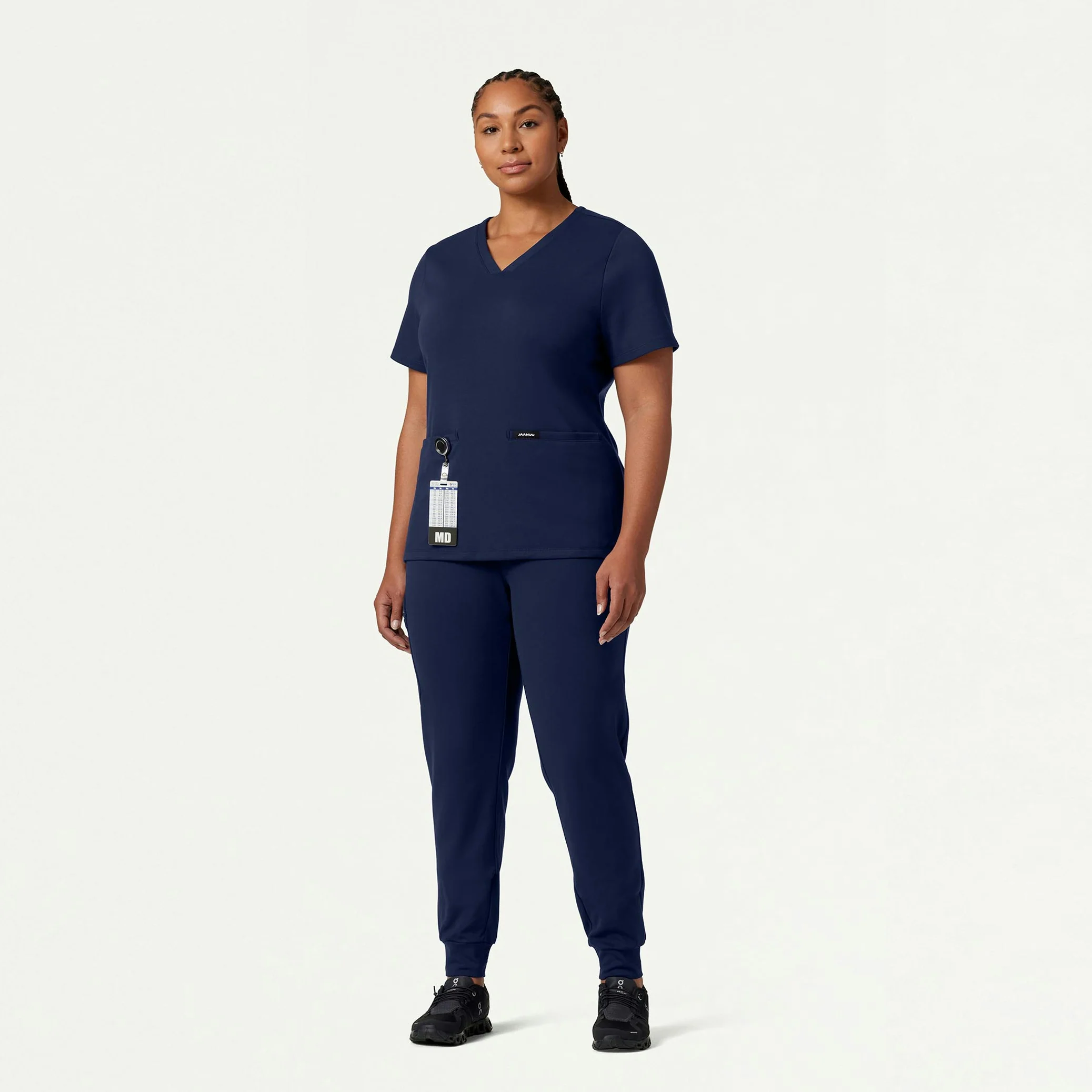 Cesi Slim UltraSOFT™ Scrub Top - Midnight Navy - Image 7