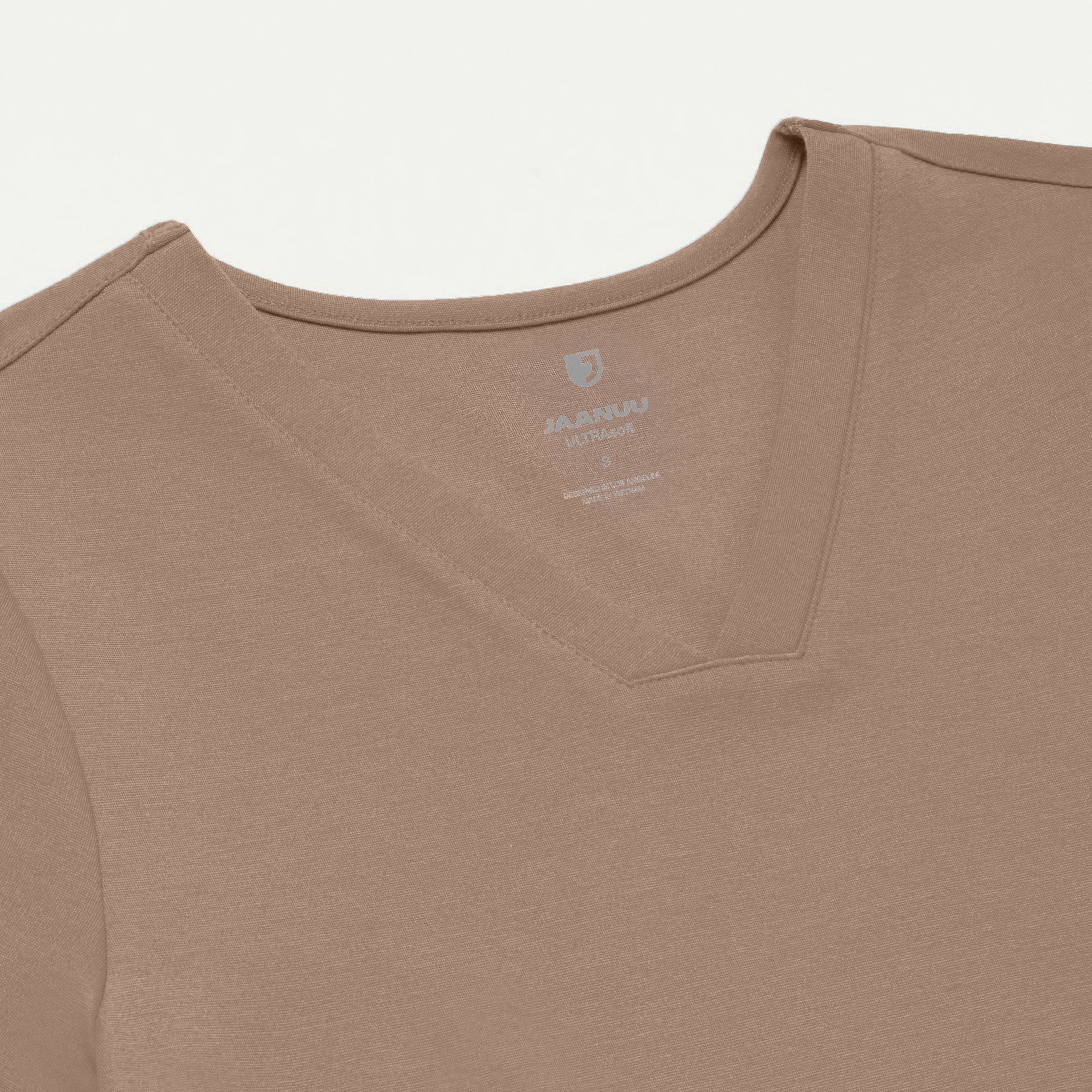 Cesi Slim UltraSOFT™ Scrub Top - Mocha - Image 5