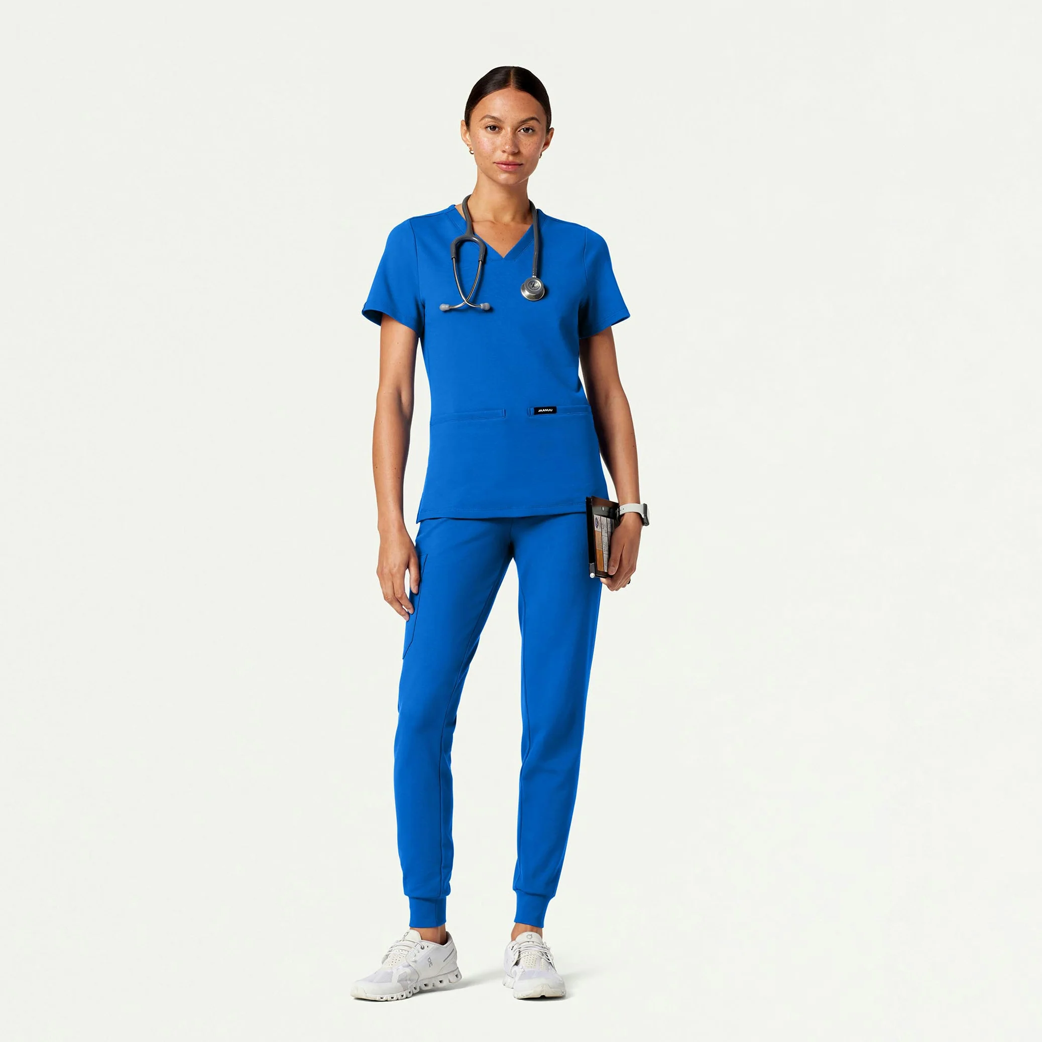 Cesi Slim UltraSOFT™ Scrub Top - Royal Blue - Image 2