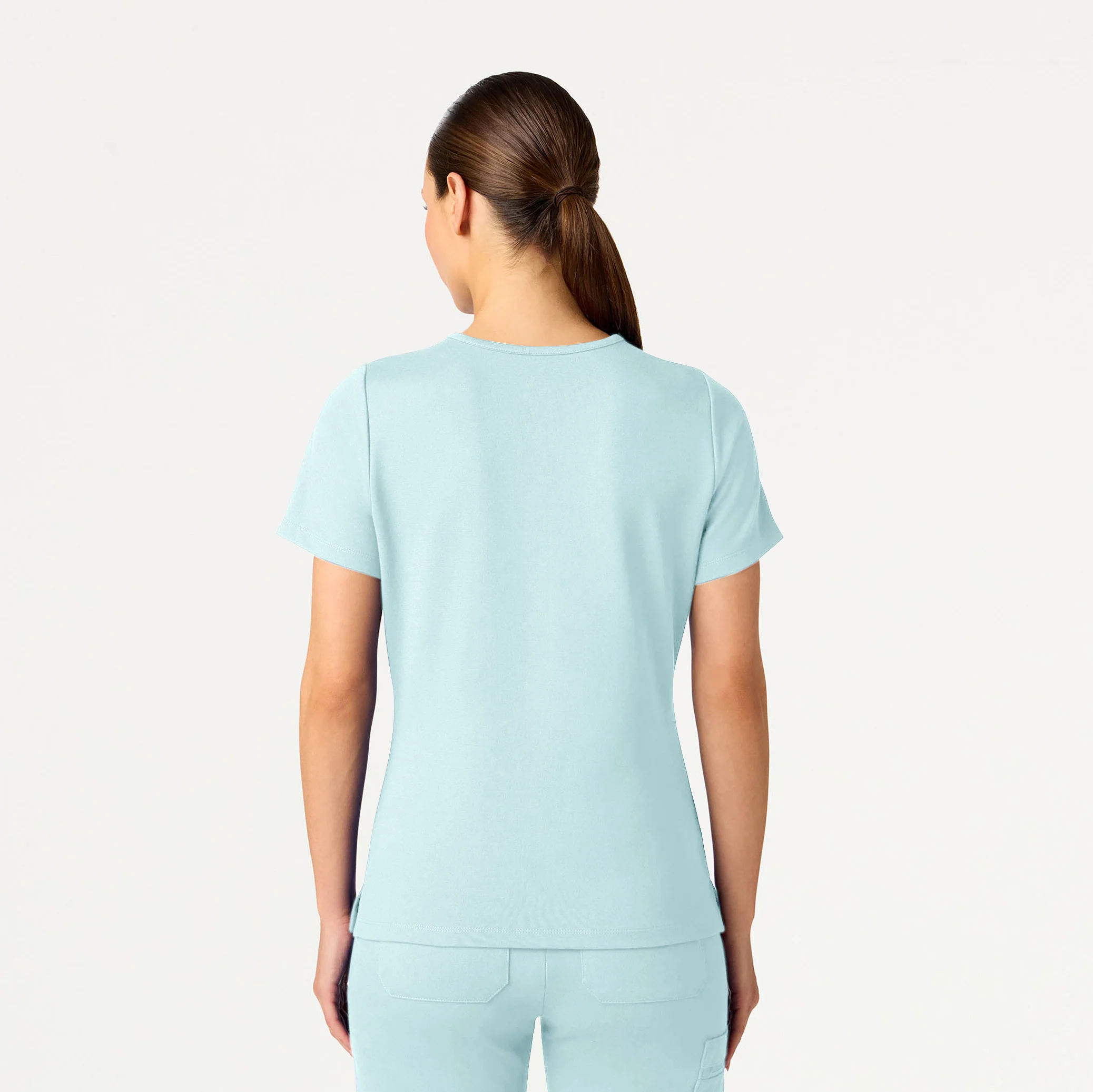 Cesi Slim UltraSOFT™ Scrub Top - Sky Blue - Image 4