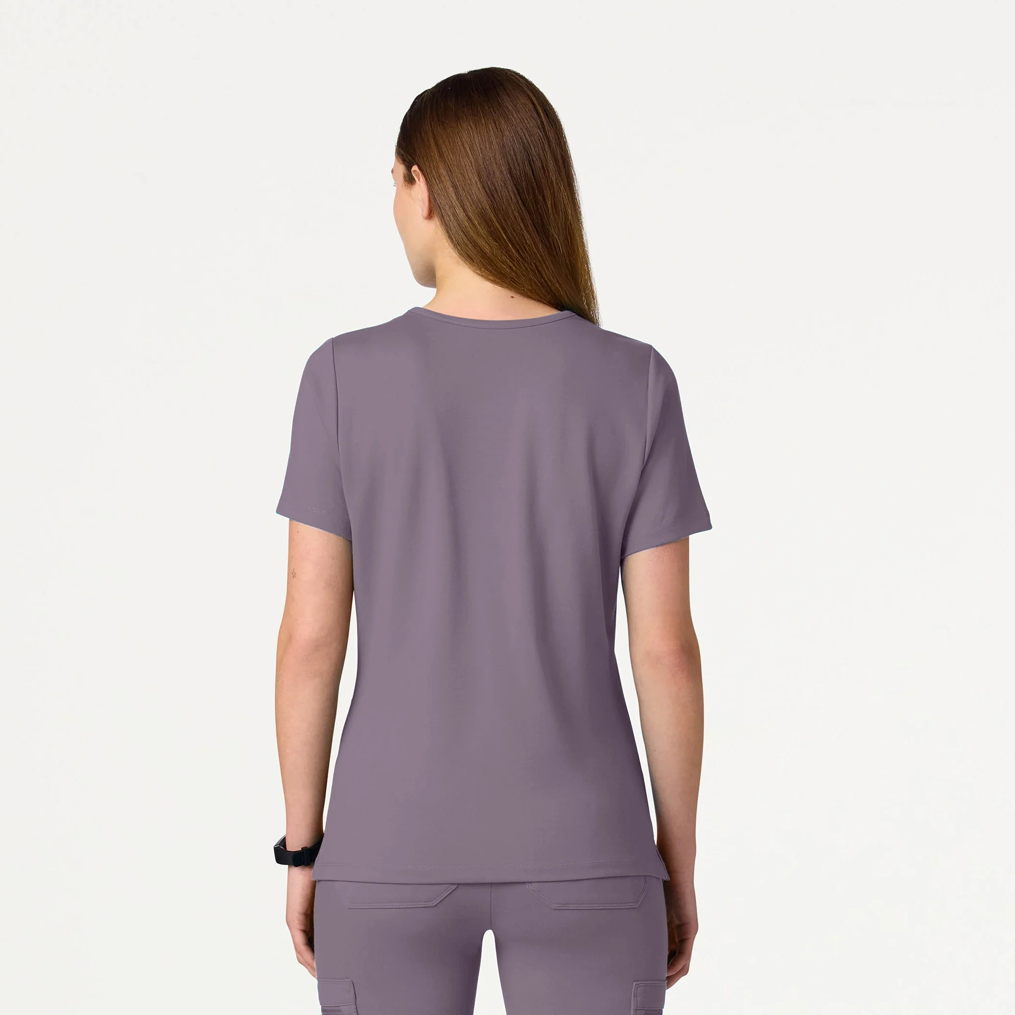 Cesi Slim UltraSOFT™ Scrub Top - Titanium - Image 3