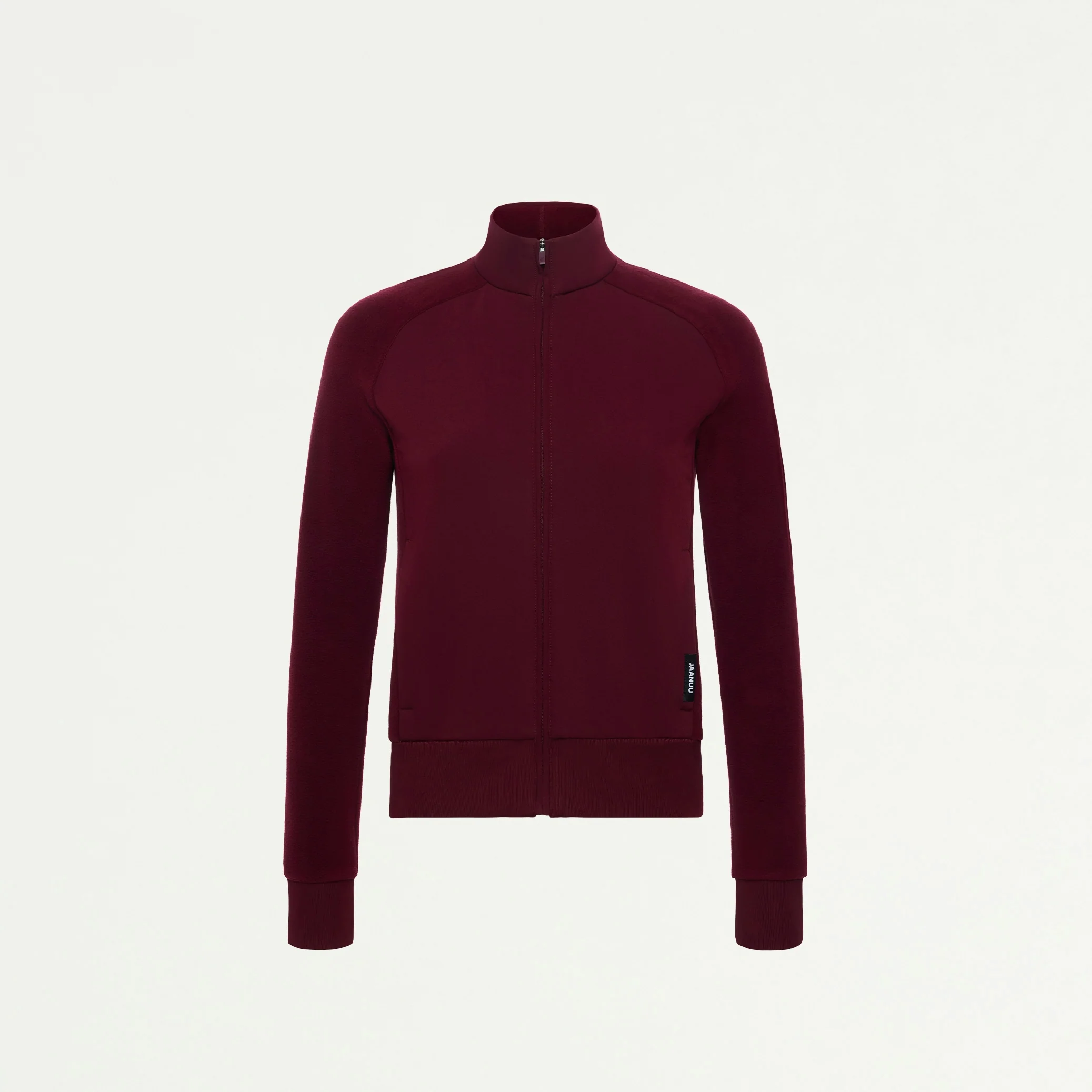 Cloud Hybrid Fleece Bomber Jacket - Burgundy - Image 3