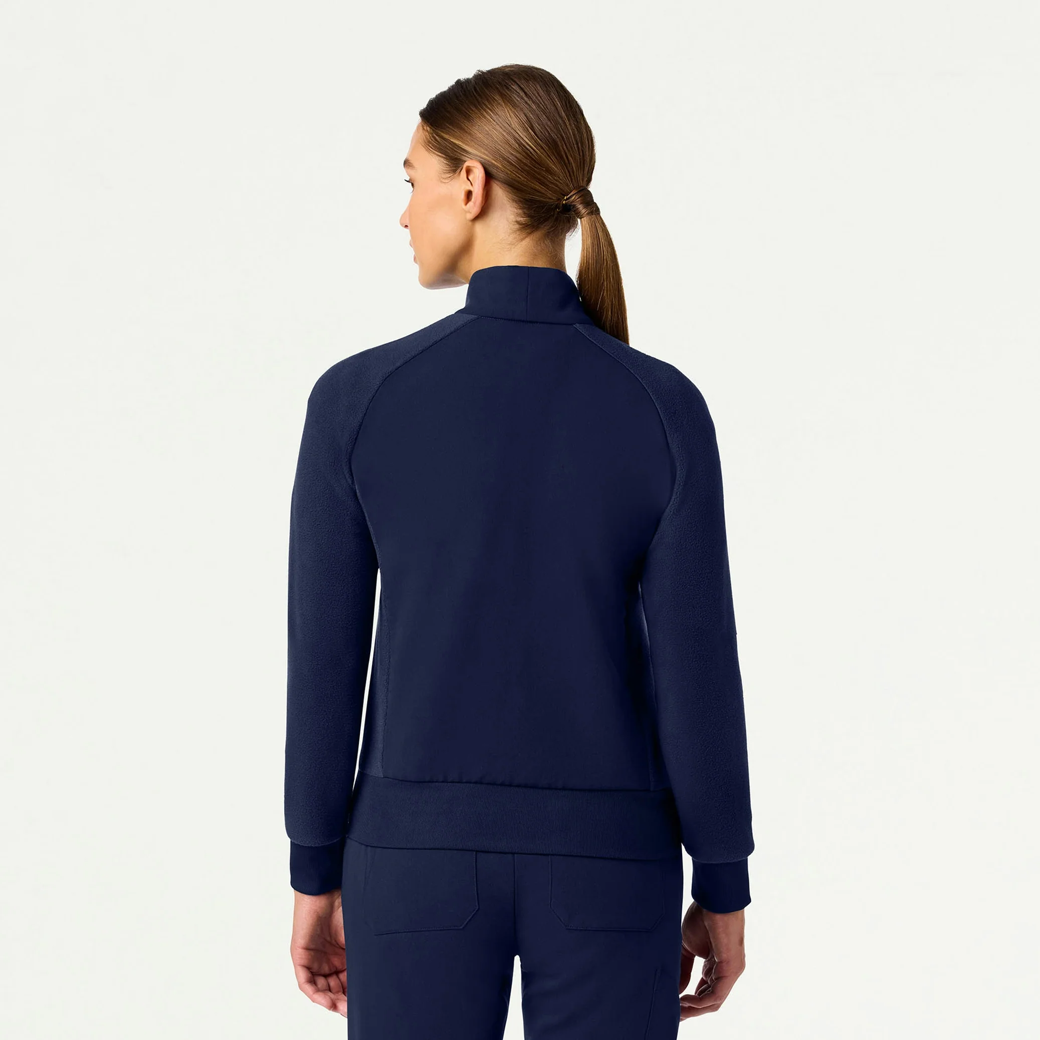 Cloud Hybrid Fleece Bomber Jacket - Midnight Navy - Image 5