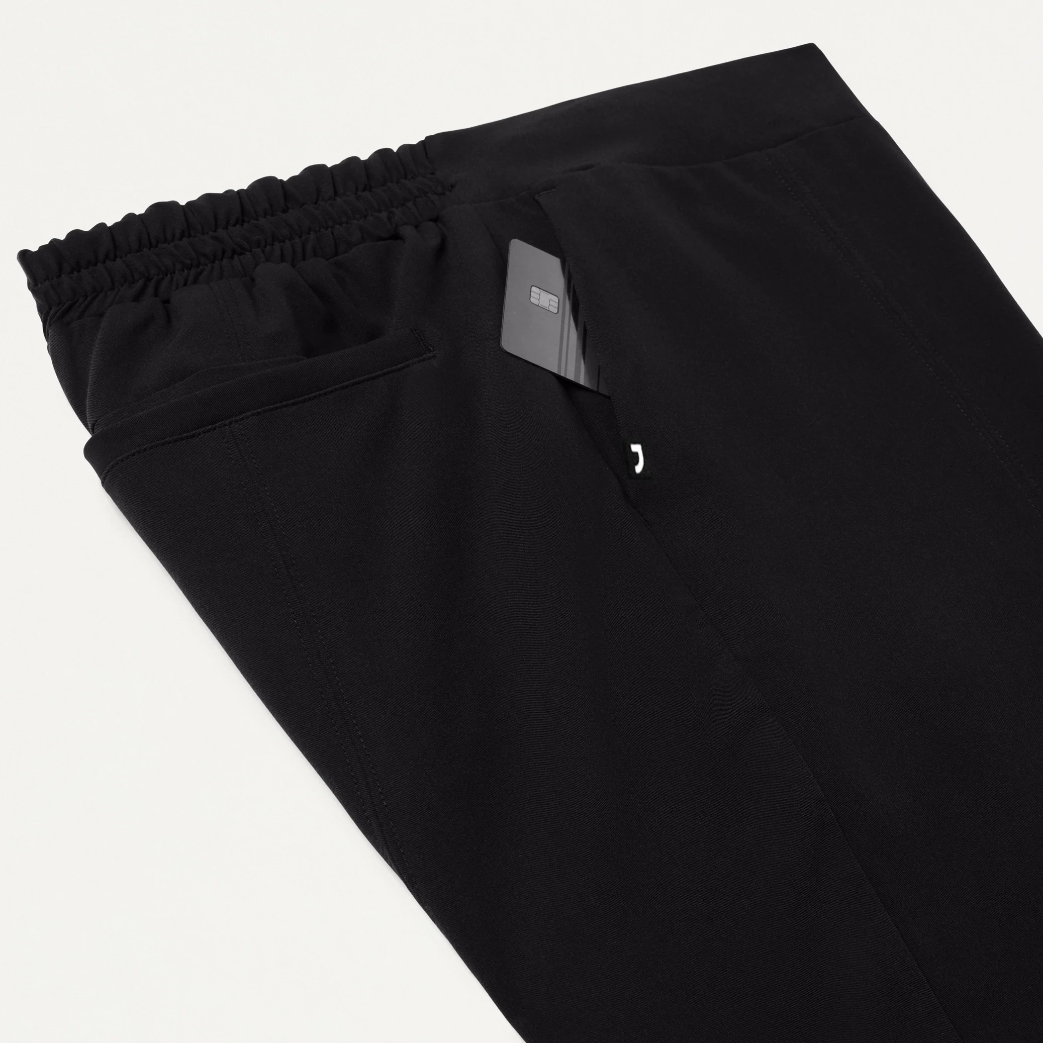 Halle High Waisted Tapered Scrub Pant - Black - Image 10