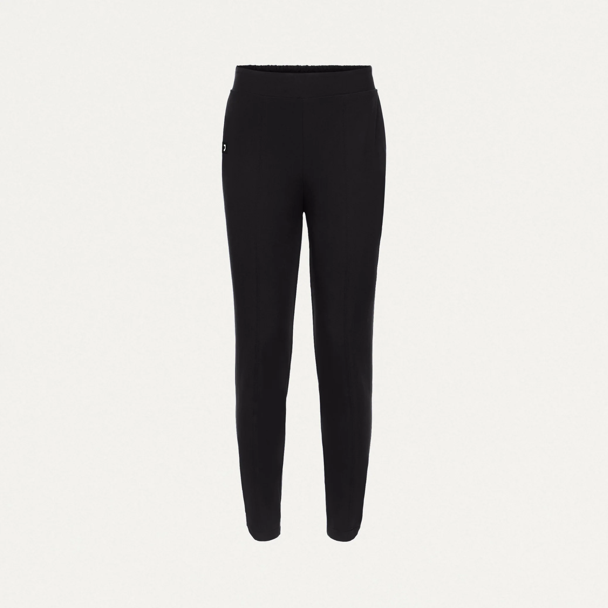 Halle High Waisted Tapered Scrub Pant - Black - Image 2