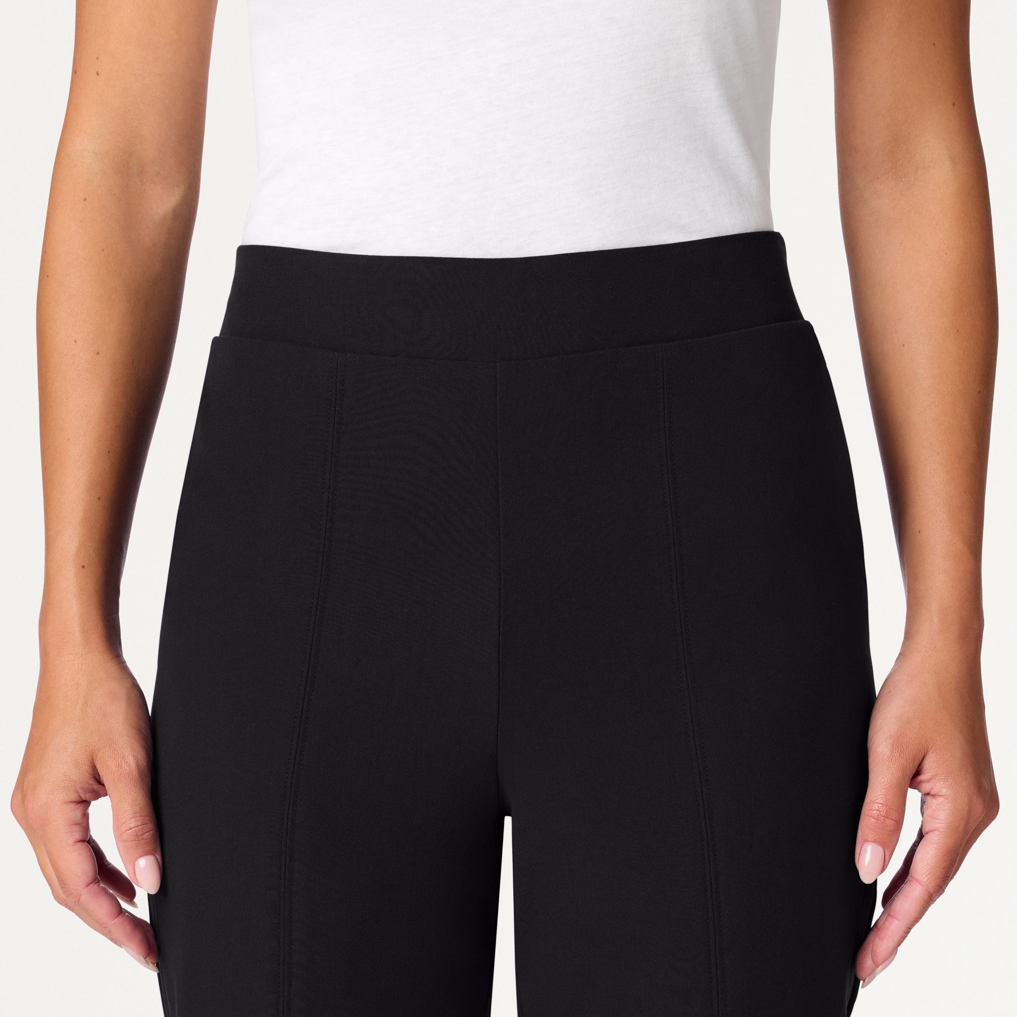 Halle High Waisted Tapered Scrub Pant - Black - Image 6