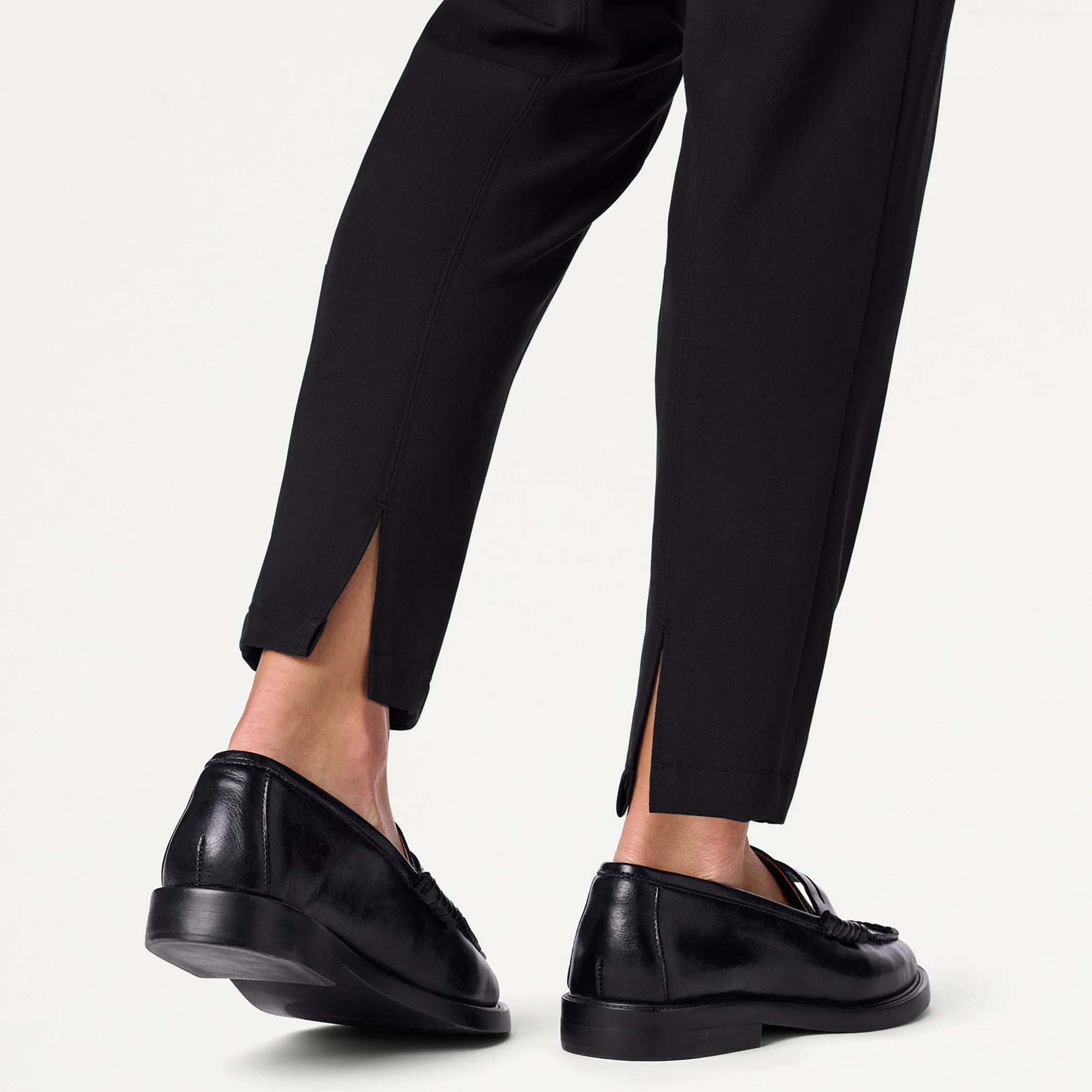 Halle High Waisted Tapered Scrub Pant - Black - Image 8
