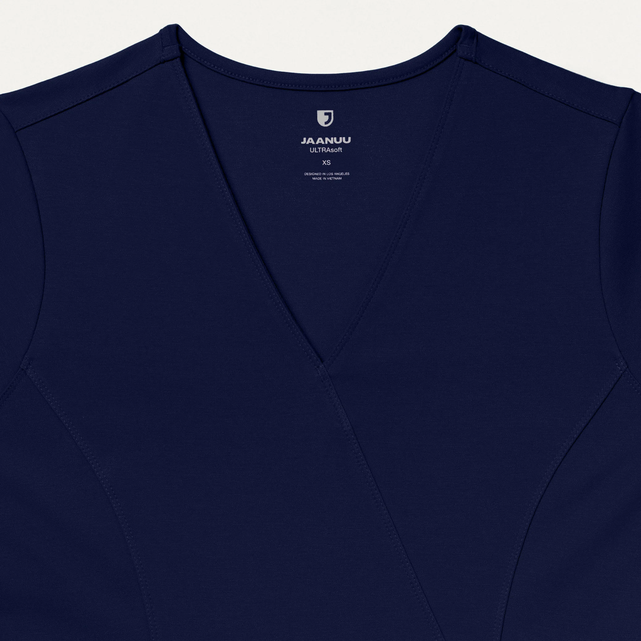 Isla Mock-Wrap UltraSOFT™ Scrub Top - Midnight Navy - Image 5