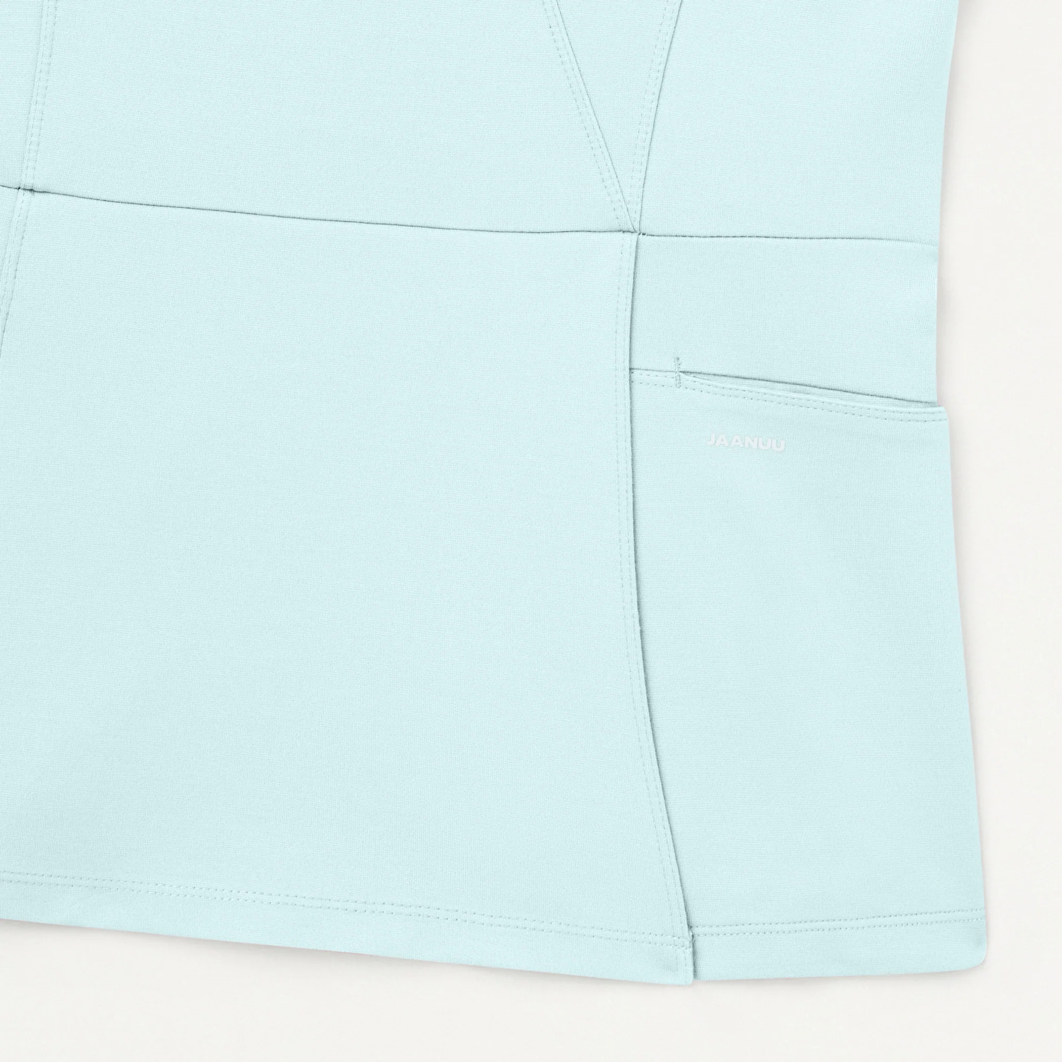 Isla Mock-Wrap UltraSOFT™ Scrub Top - Sky Blue - Image 5