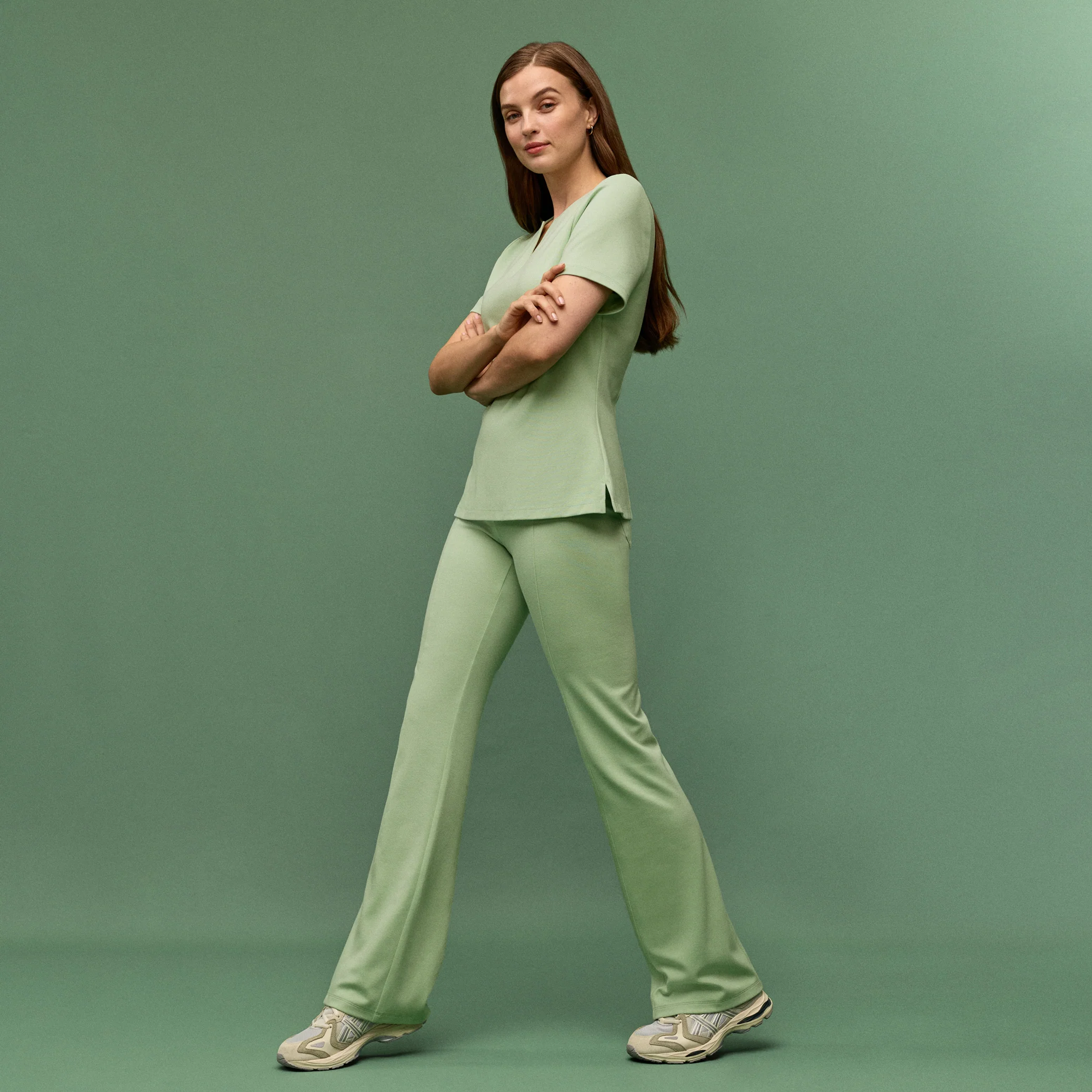 Ivy UltraSOFT™ Yoga Scrub Pant - Mint - Image 2