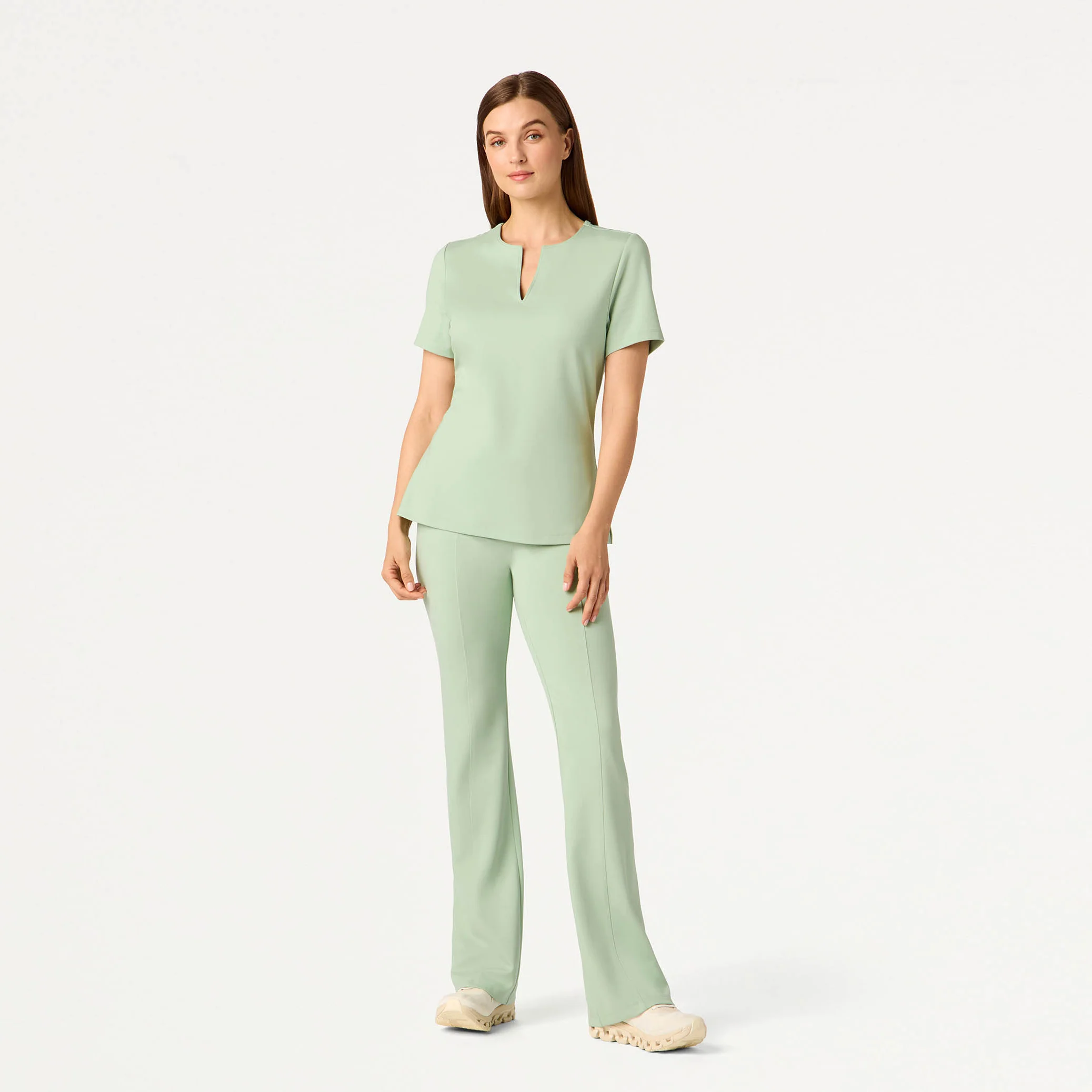 Ivy UltraSOFT™ Yoga Scrub Pant - Mint - Image 3