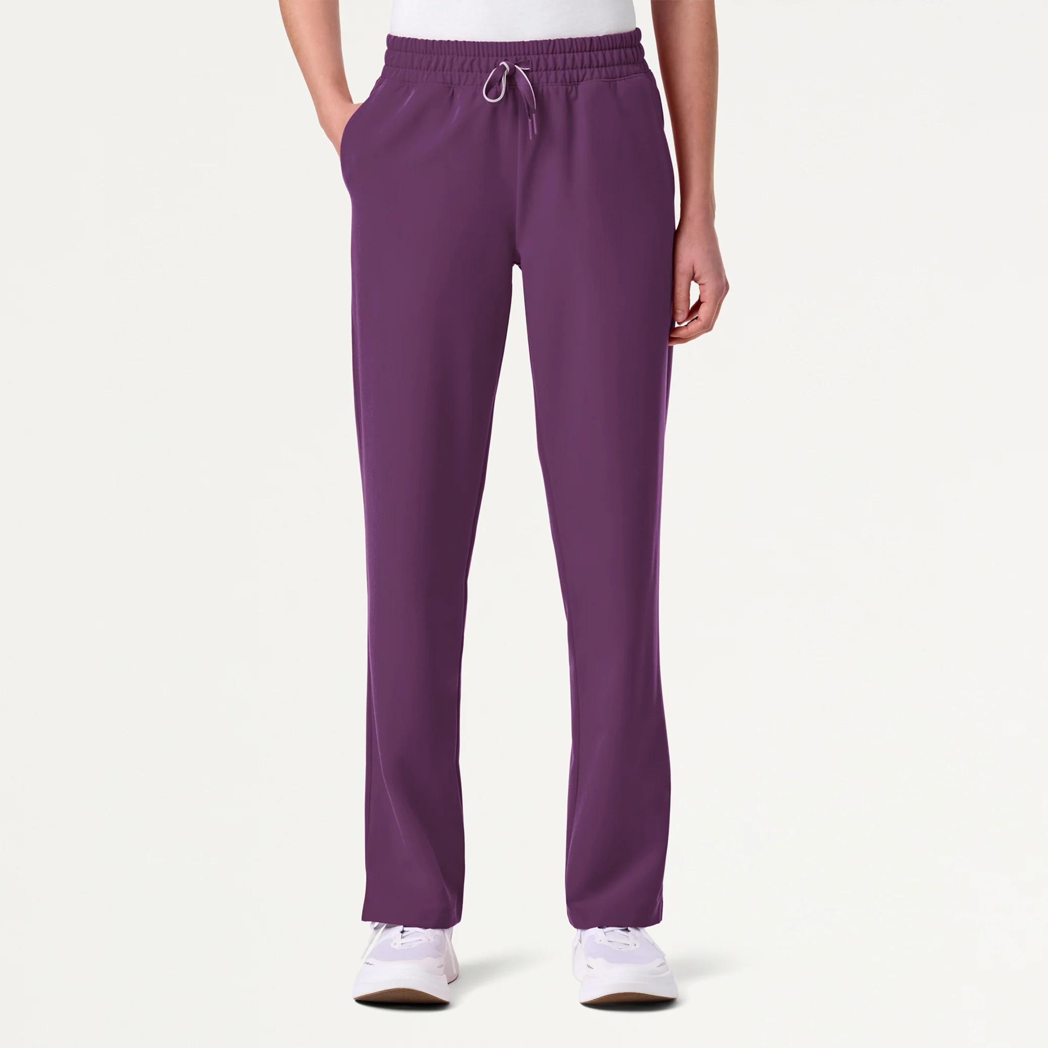Jaanuu UltraLAST™ Essential Performance Women's 6-Pocket Scrub Set - Eggplant - Image 4