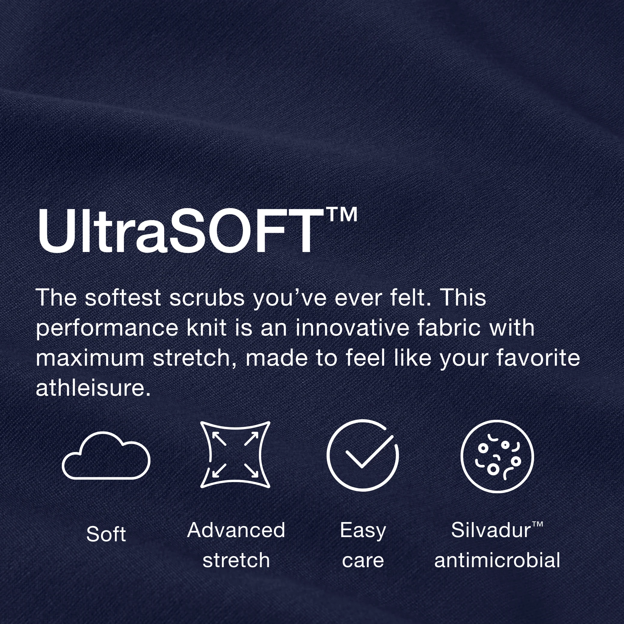Jaanuu UltraSOFT™ Essential Comfort Women's 6-Pocket Scrub Set - Deep Navy - Image 7