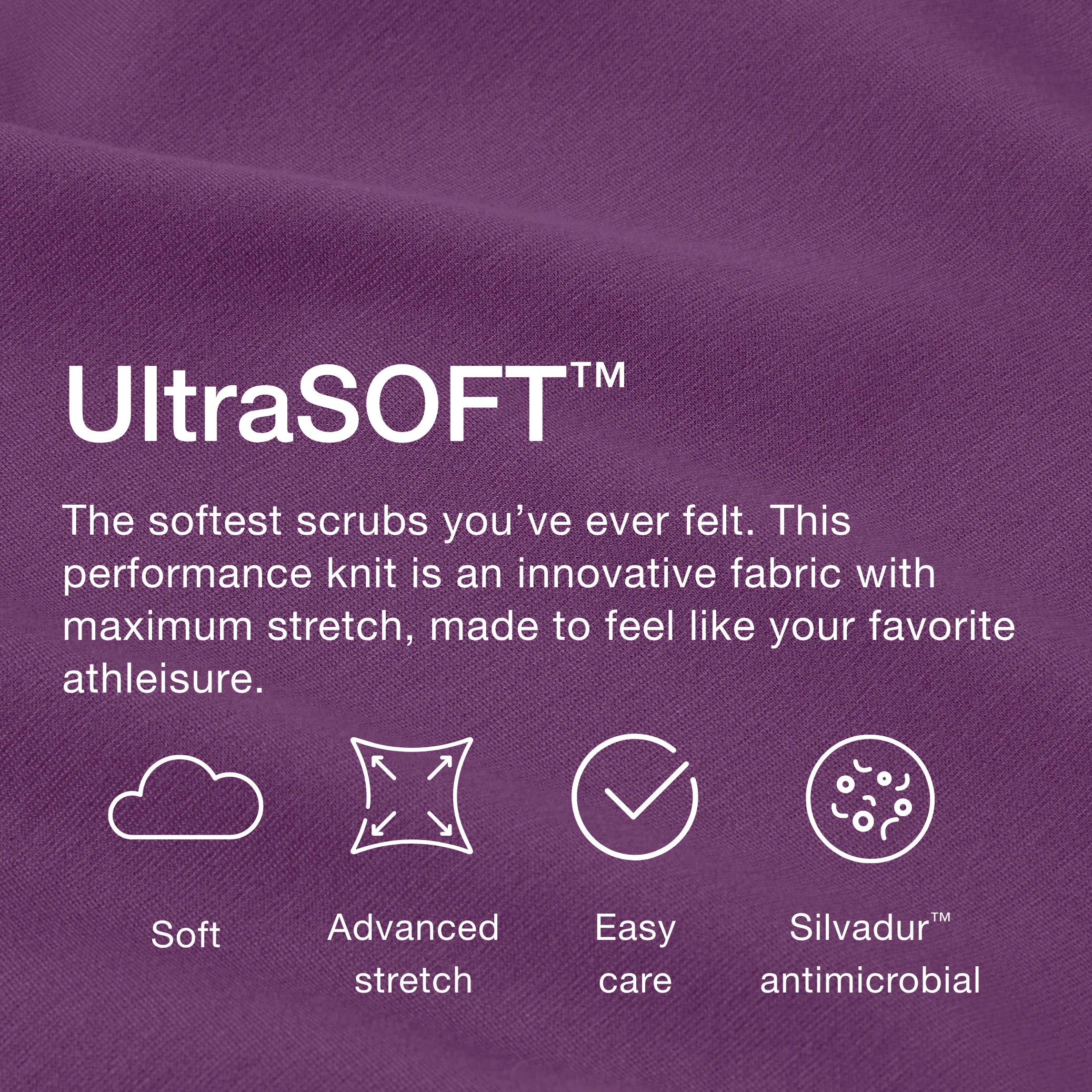 Jaanuu UltraSOFT™ Essential Comfort Women's 6-Pocket Scrub Set - Eggplant - Image 7