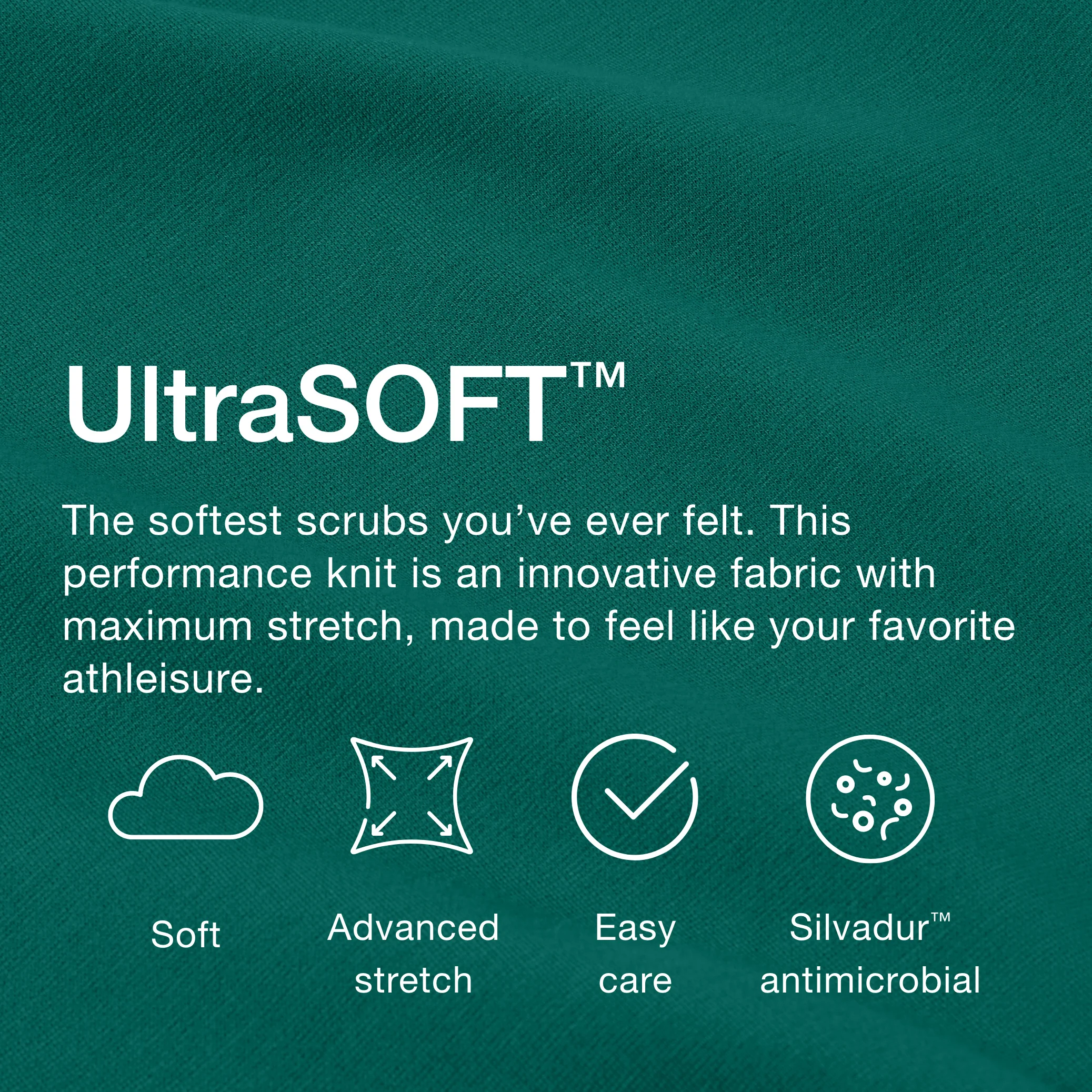 Jaanuu UltraSOFT™ Essential Comfort Women's 6-Pocket Scrub Set - Hunter Green - Image 7