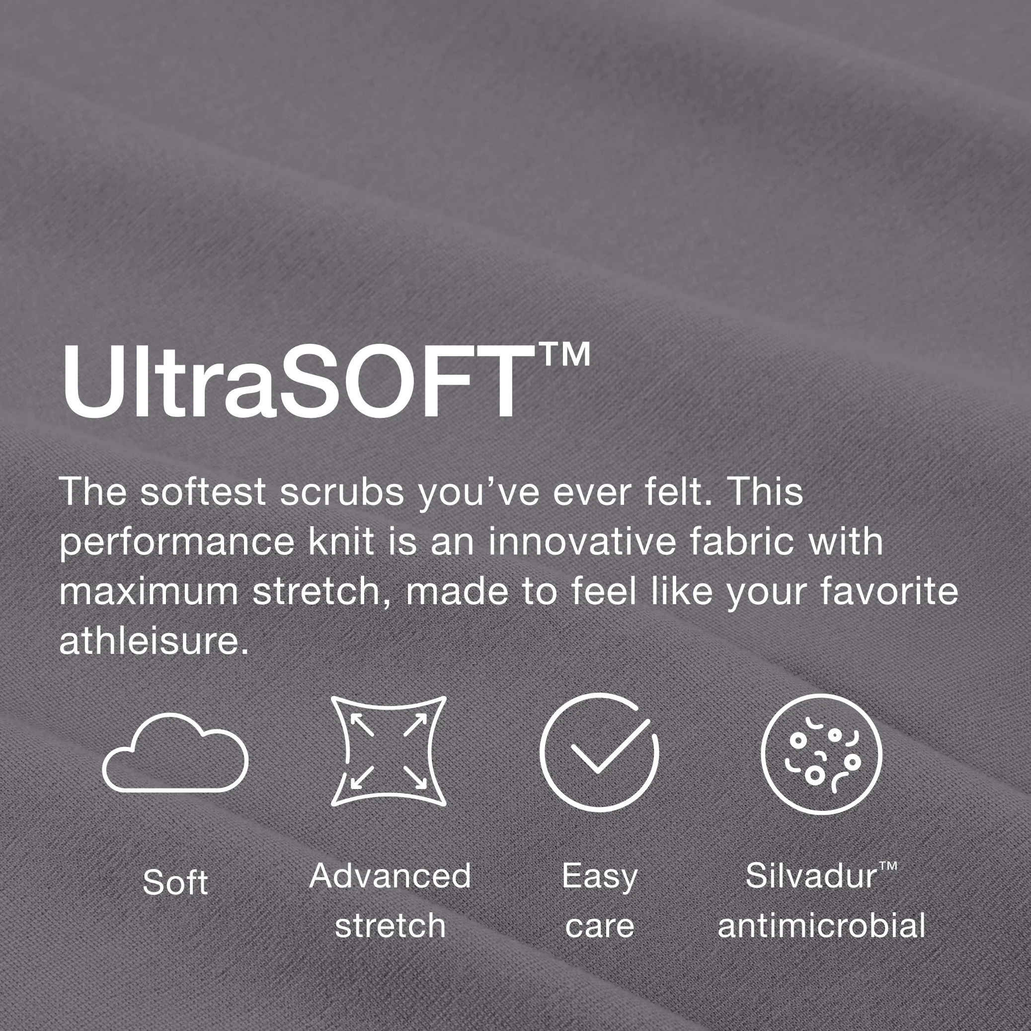 Jaanuu UltraSOFT™ Essential Comfort Women's 6-Pocket Scrub Set  - Light Gray - Image 7