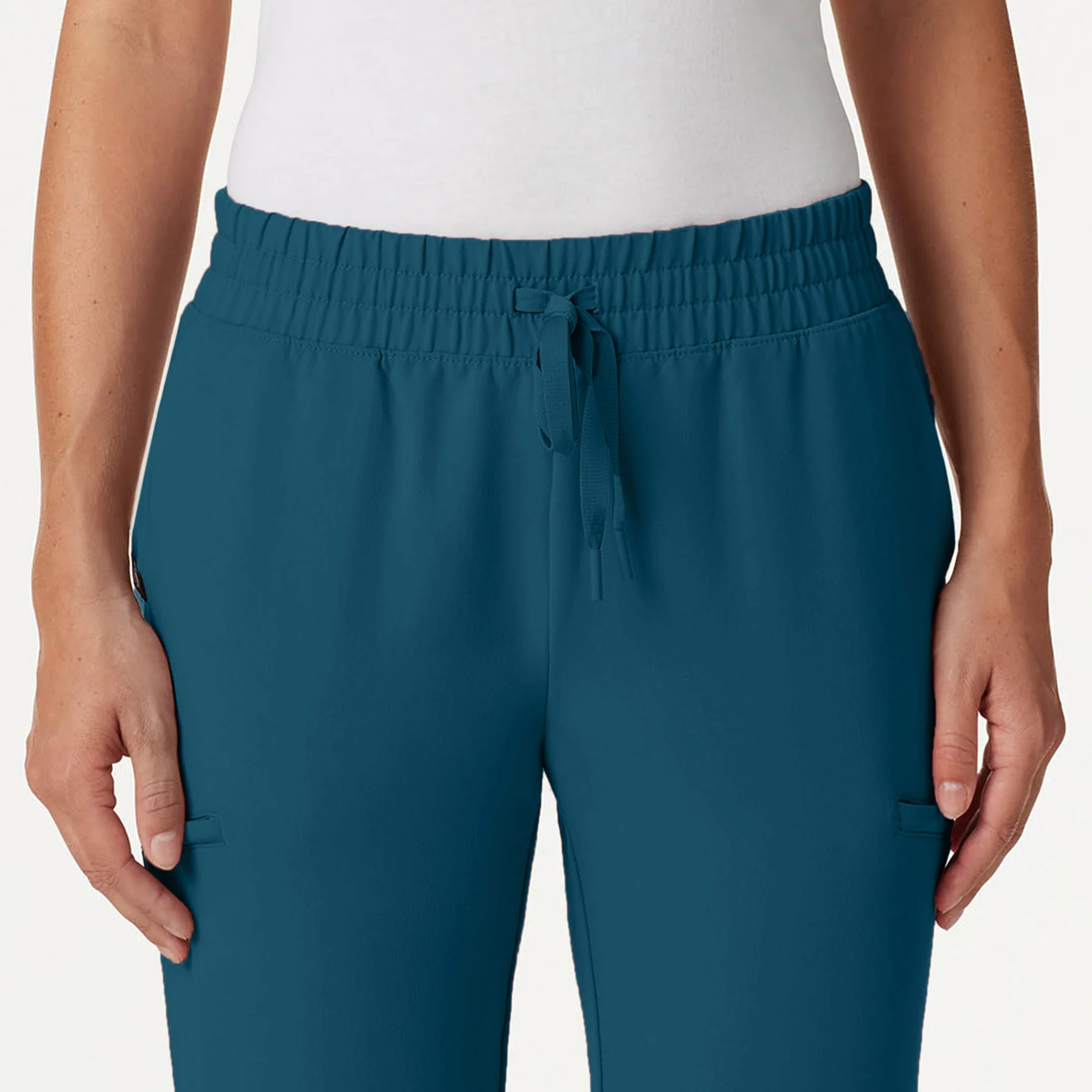 Jace Skinny 7-Pocket Scrub Jogger - Caribbean Blue - Image 5