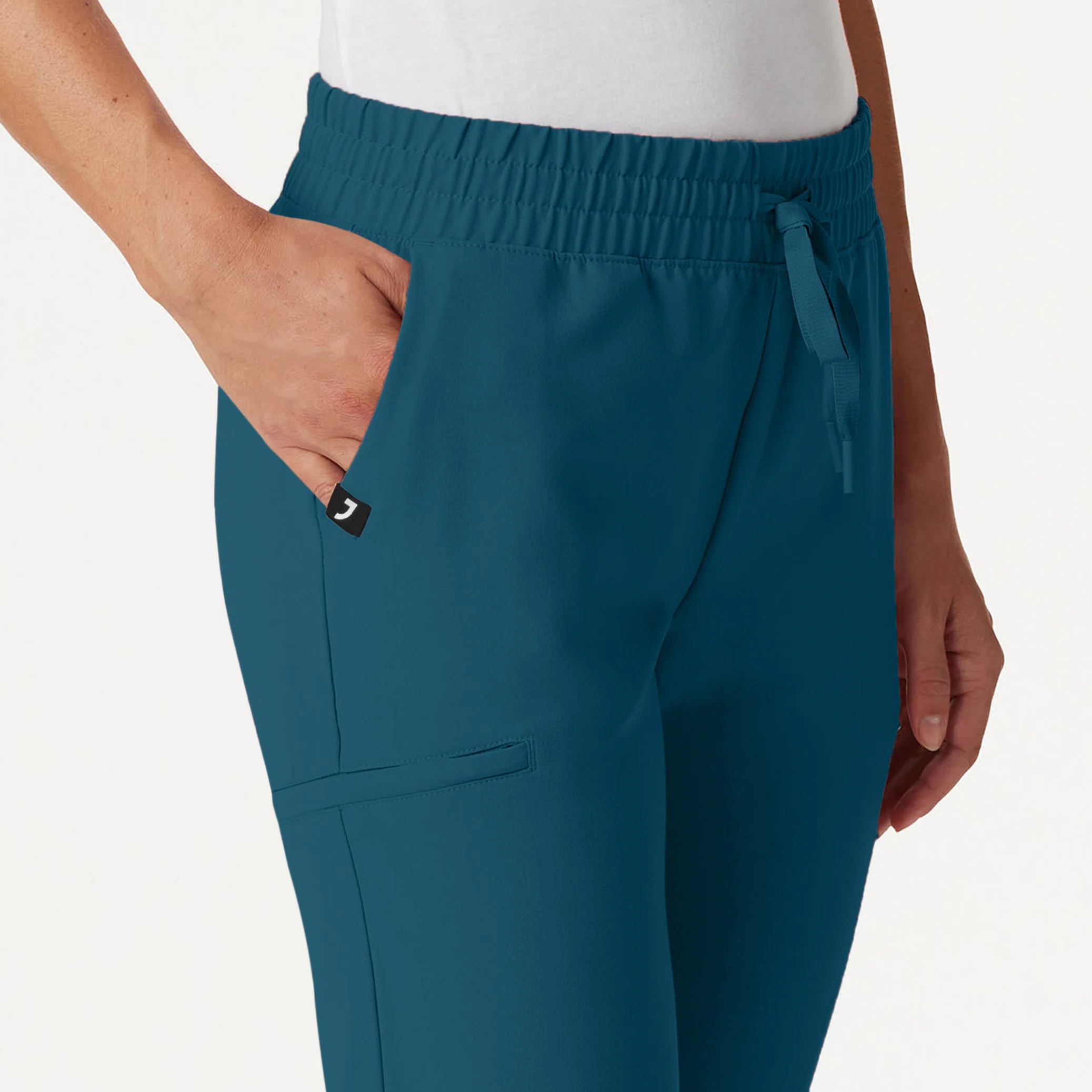 Jace Skinny 7-Pocket Scrub Jogger - Caribbean Blue - Image 6