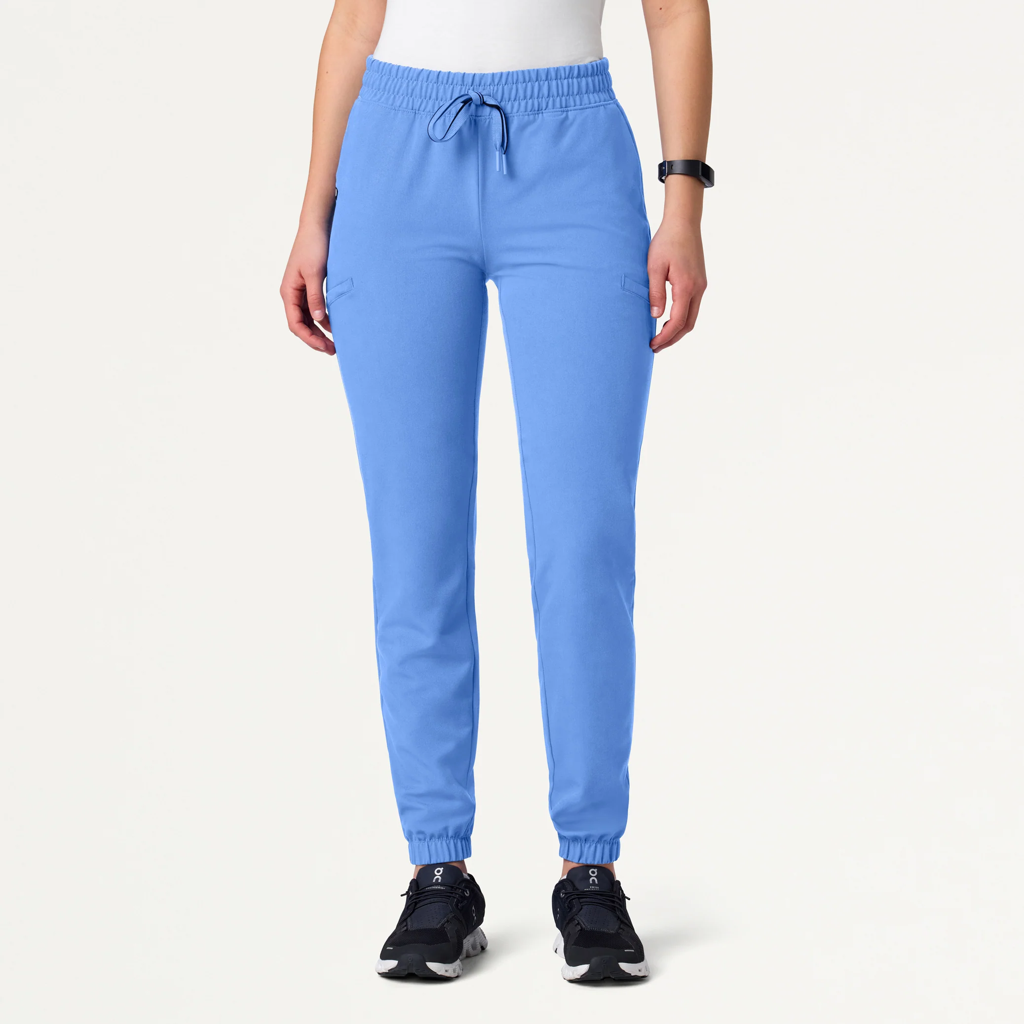 Jace Skinny 7-Pocket Scrub Jogger - Ceil Blue