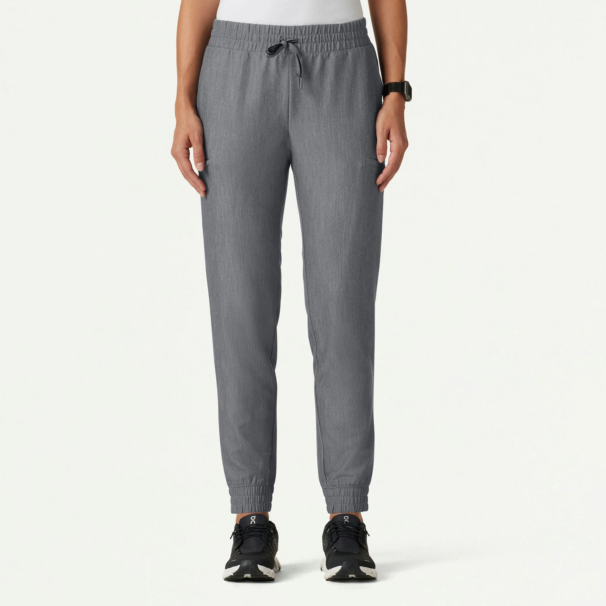 Jace Skinny 7-Pocket Scrub Jogger - Heather Gray